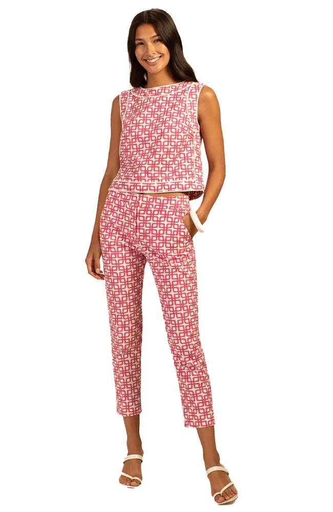Moss 2 Pant in Azalea Print