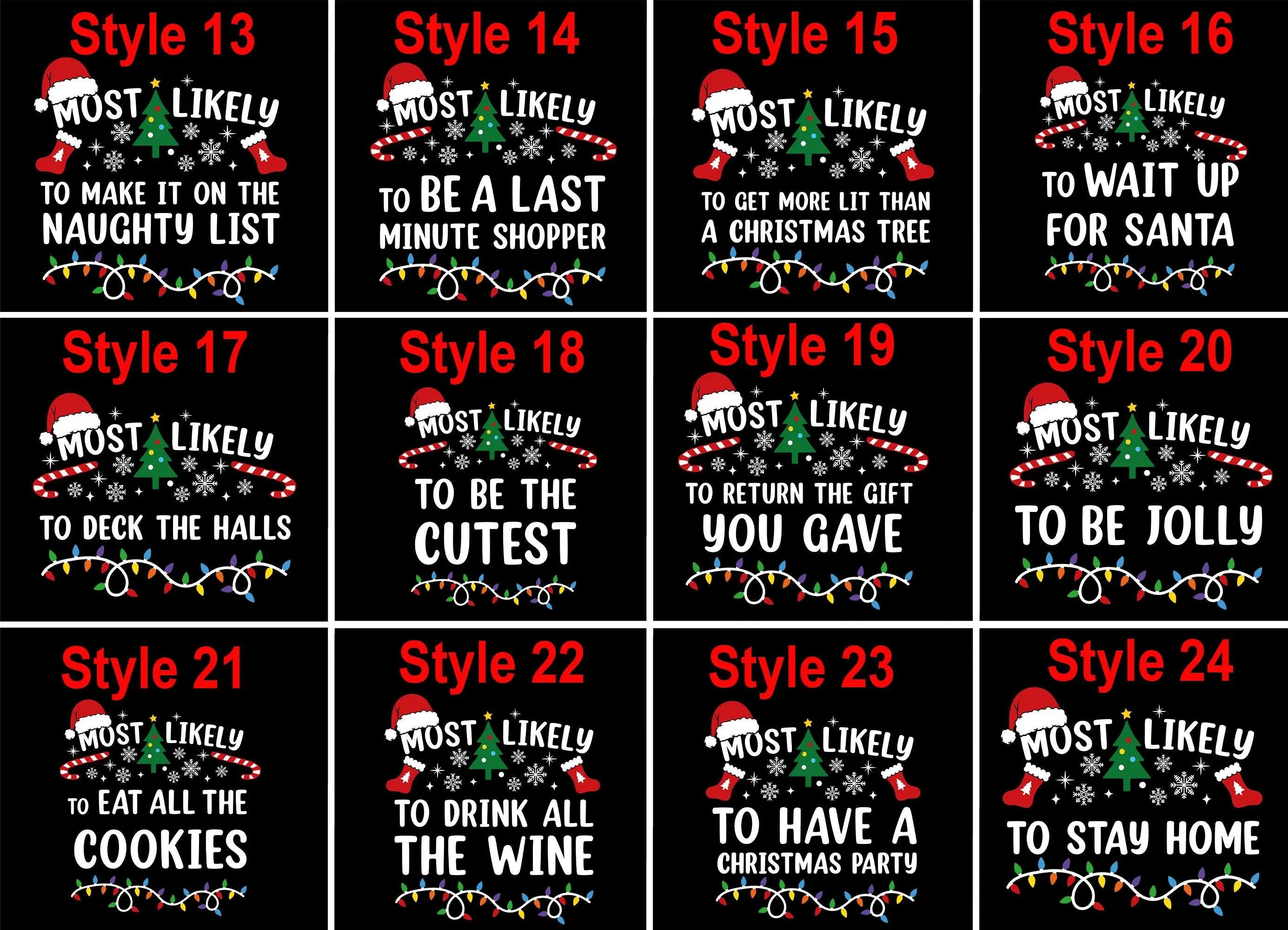 Most Likely to Christmas Shirts, Matching Family Christmas Shirts, Matching Xmas Family Pajamas