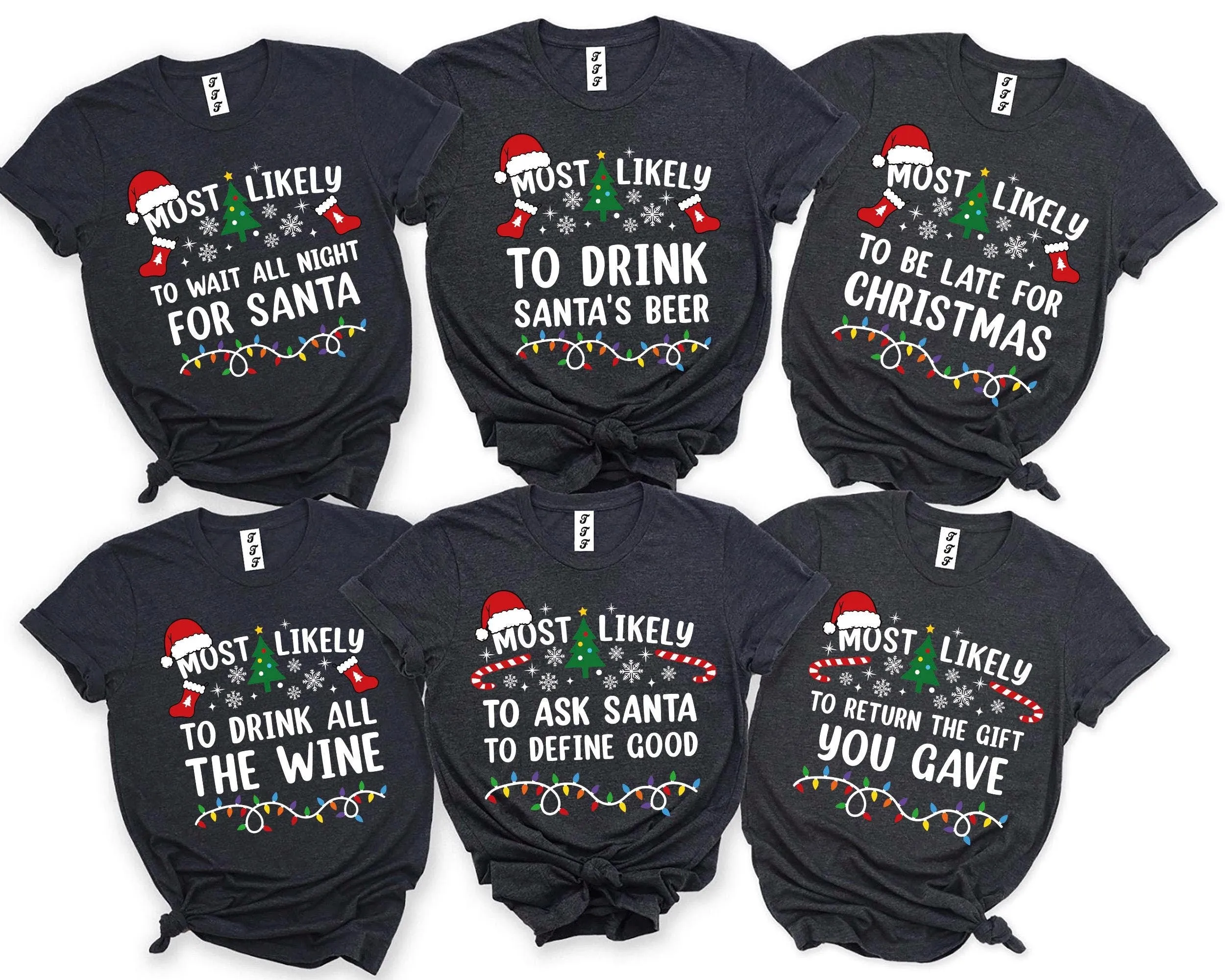 Most Likely to Christmas Shirts, Matching Family Christmas Shirts, Matching Xmas Family Pajamas