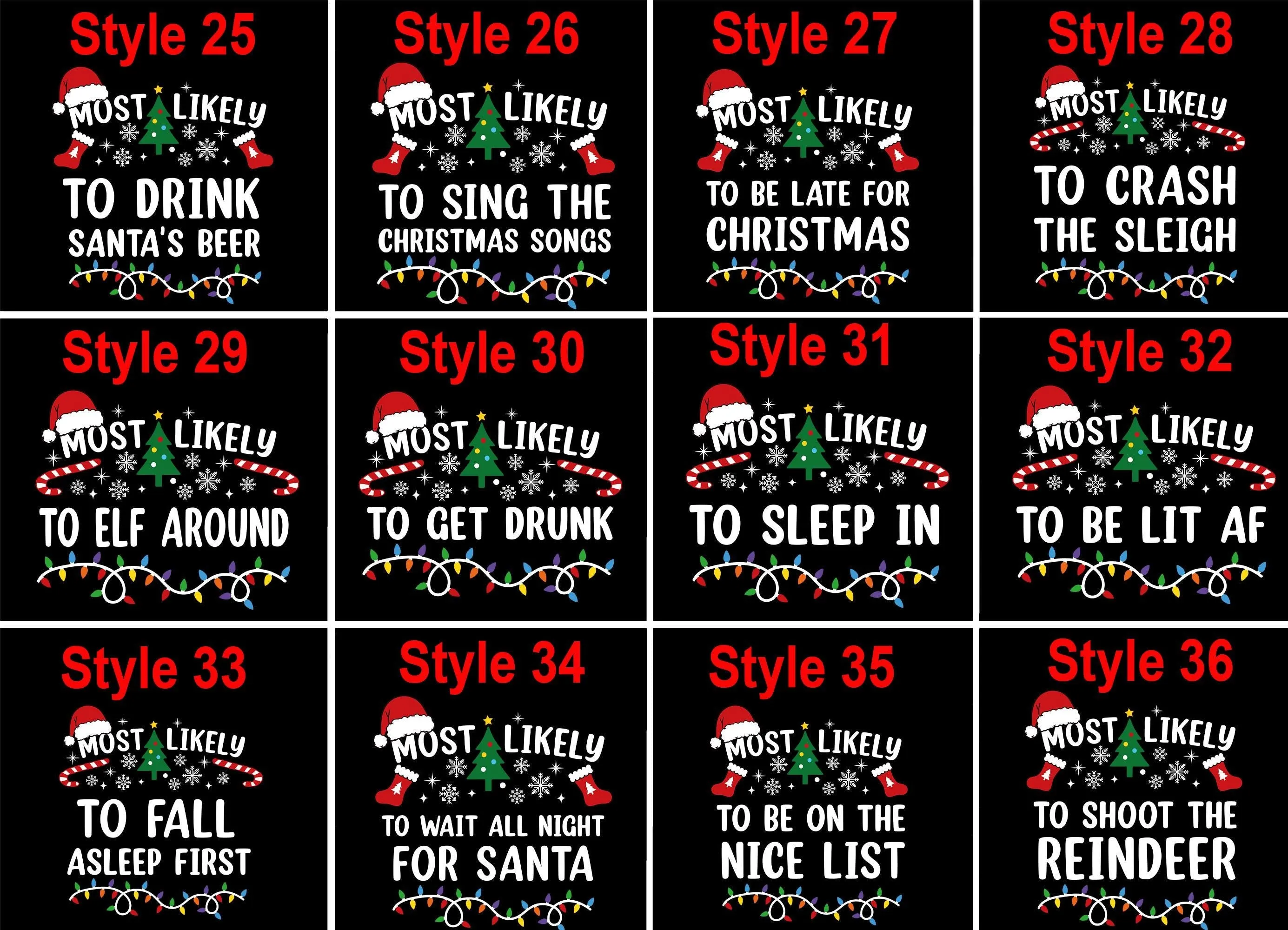Most Likely to Christmas Shirts, Matching Family Christmas Shirts, Matching Xmas Family Pajamas