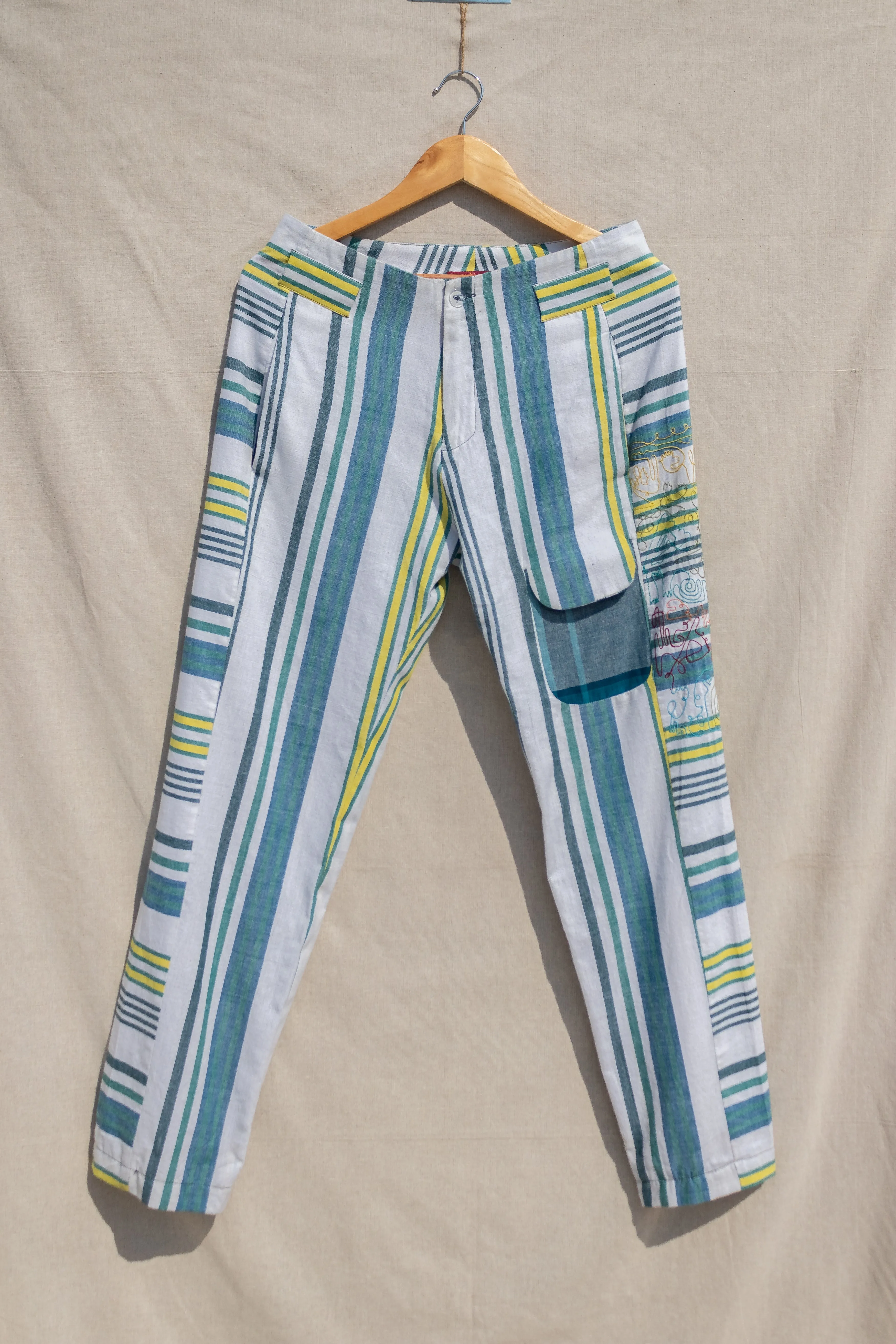 Multicolor Striped Pants