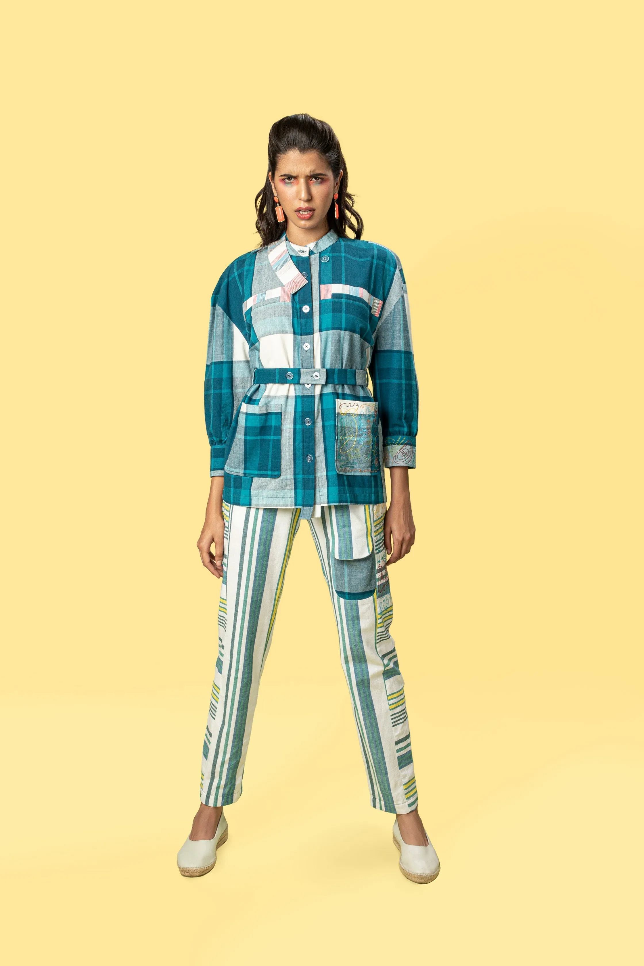 Multicolor Striped Pants