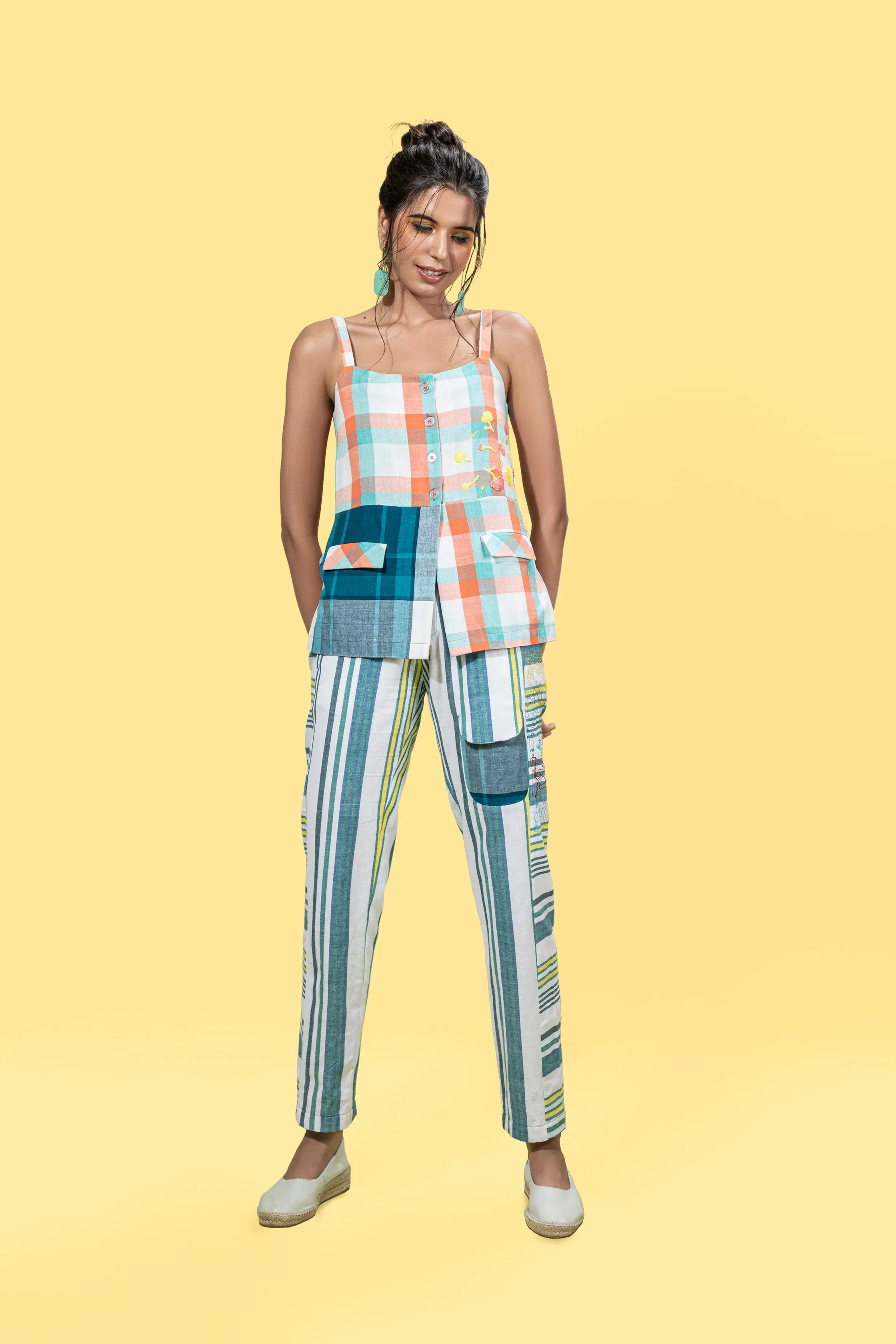 Multicolor Striped Pants