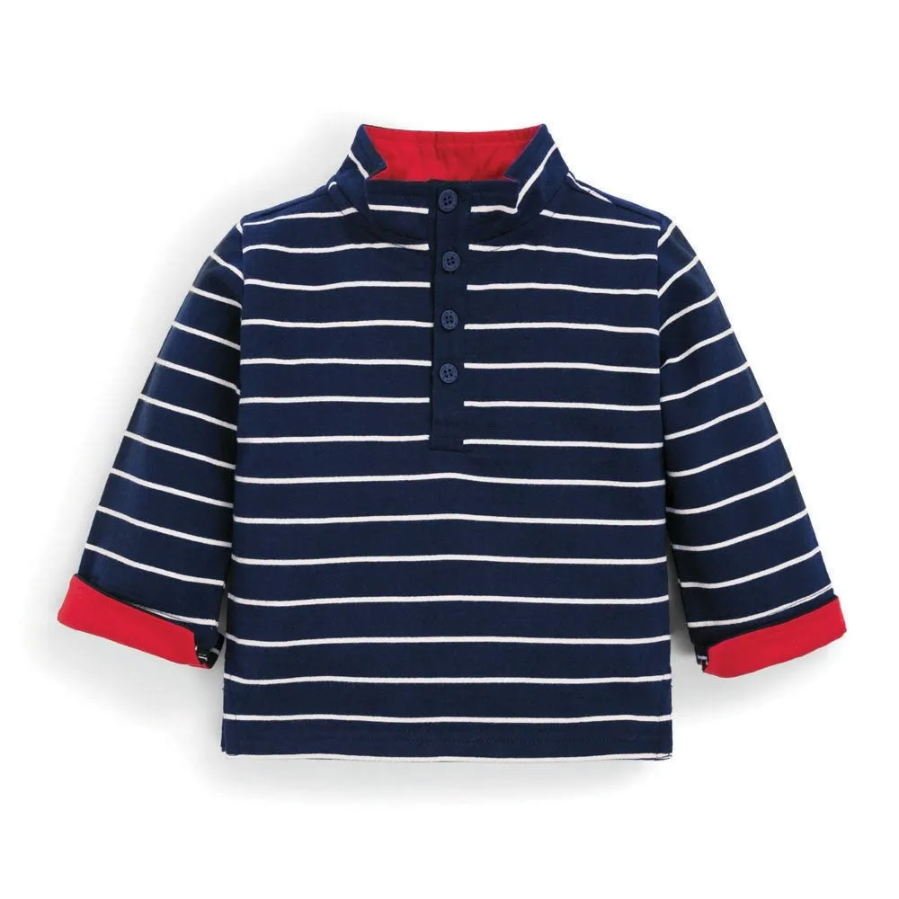 Navy Stripe Sweatshirt