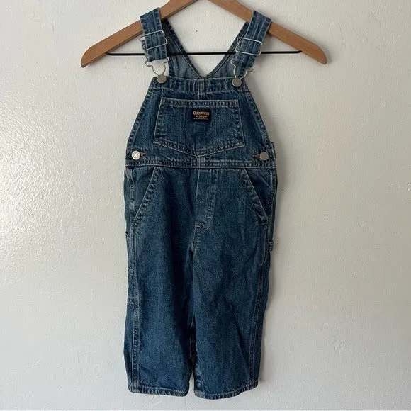 OshKosh B’Gosh Toddler Boys’ Solid Cotton Denim Overalls