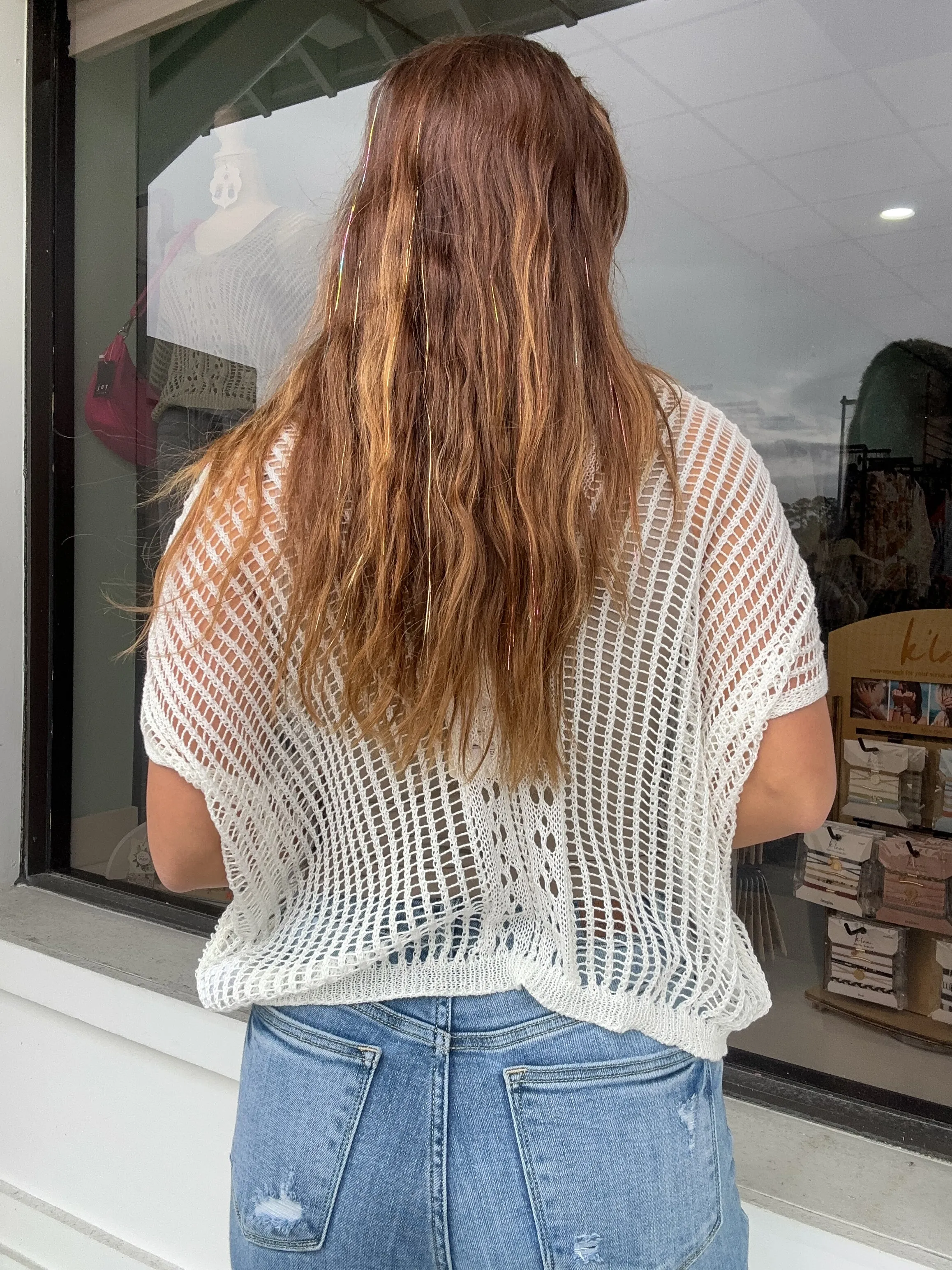 Oversized Stitch Knit Top