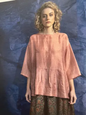 PADMA SILK TOP - Dusty Rose