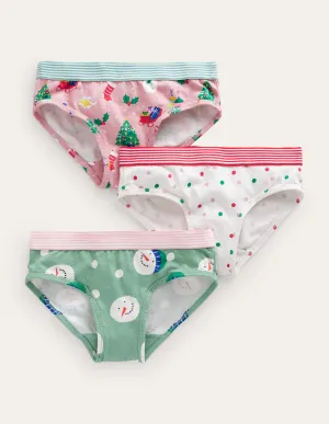 Pants 3 Pack-Pink Festive