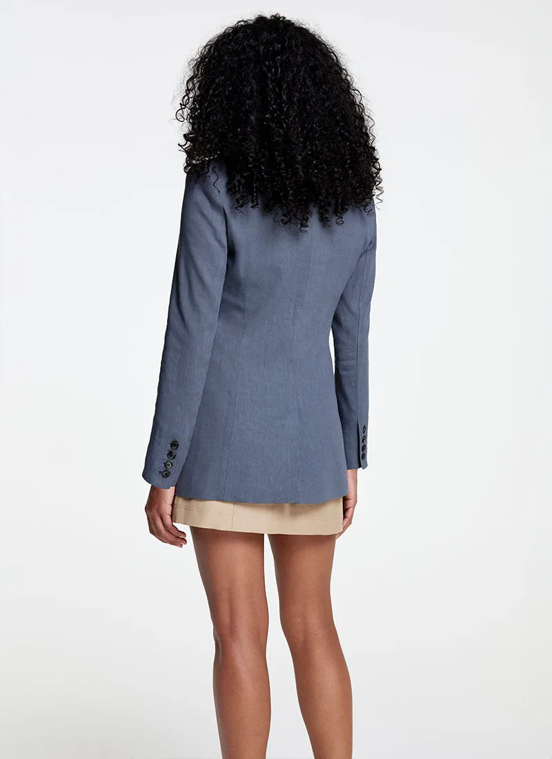Patch Pocket Tailored Boyfriend Blazer