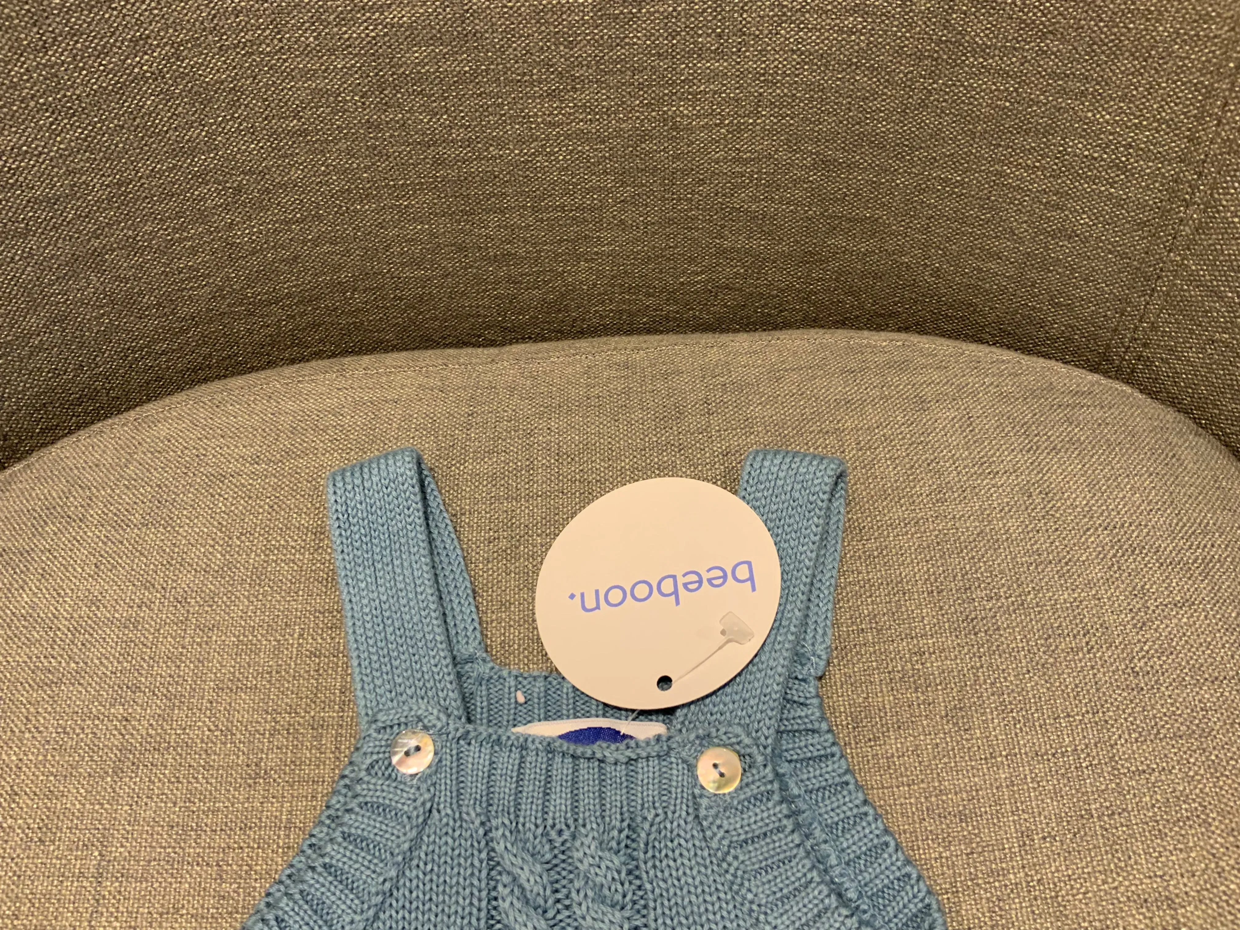 Patricia Mendiluce beeboon knitted dungarees overalls Size 3 months children