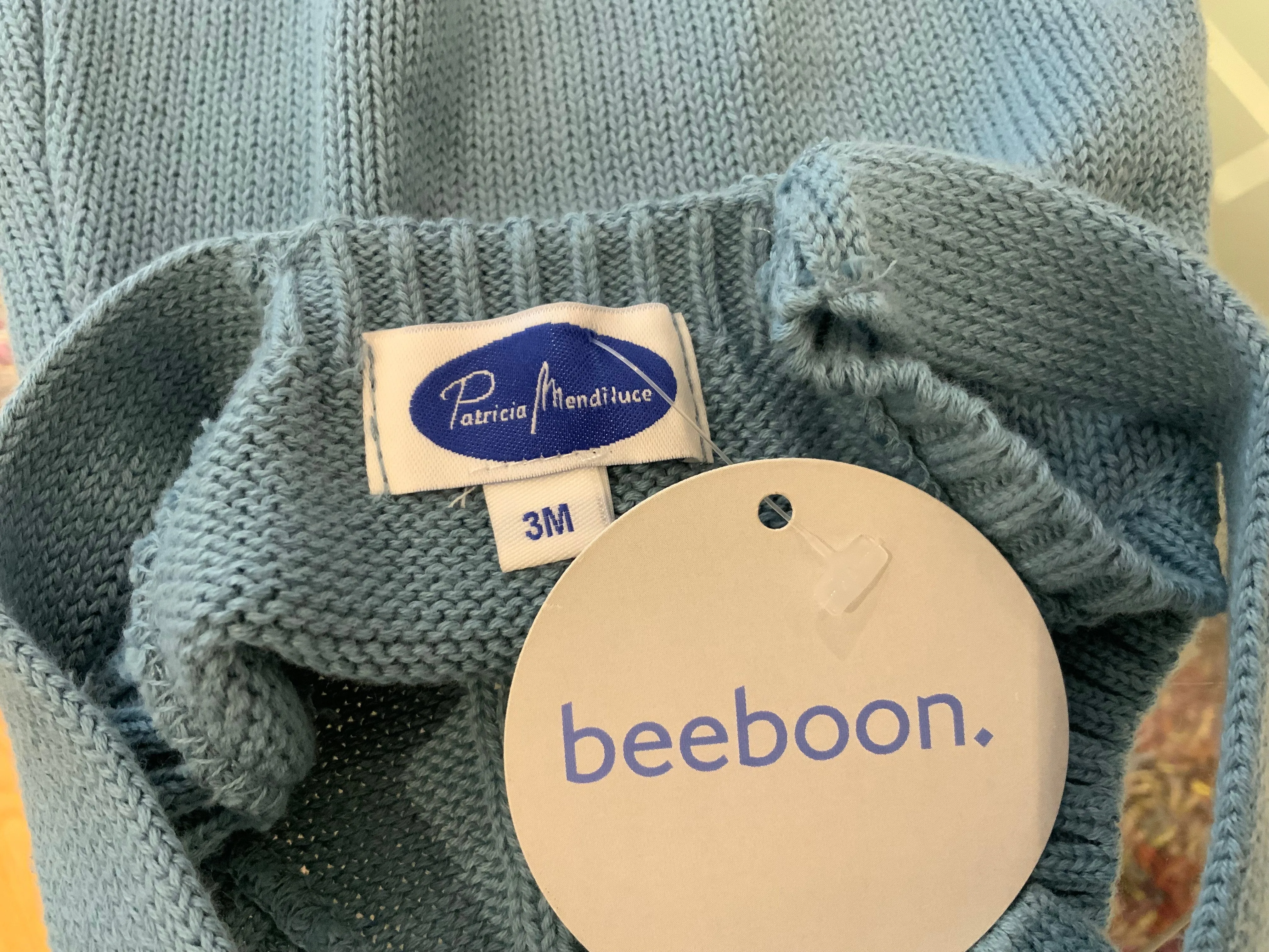 Patricia Mendiluce beeboon knitted dungarees overalls Size 3 months children
