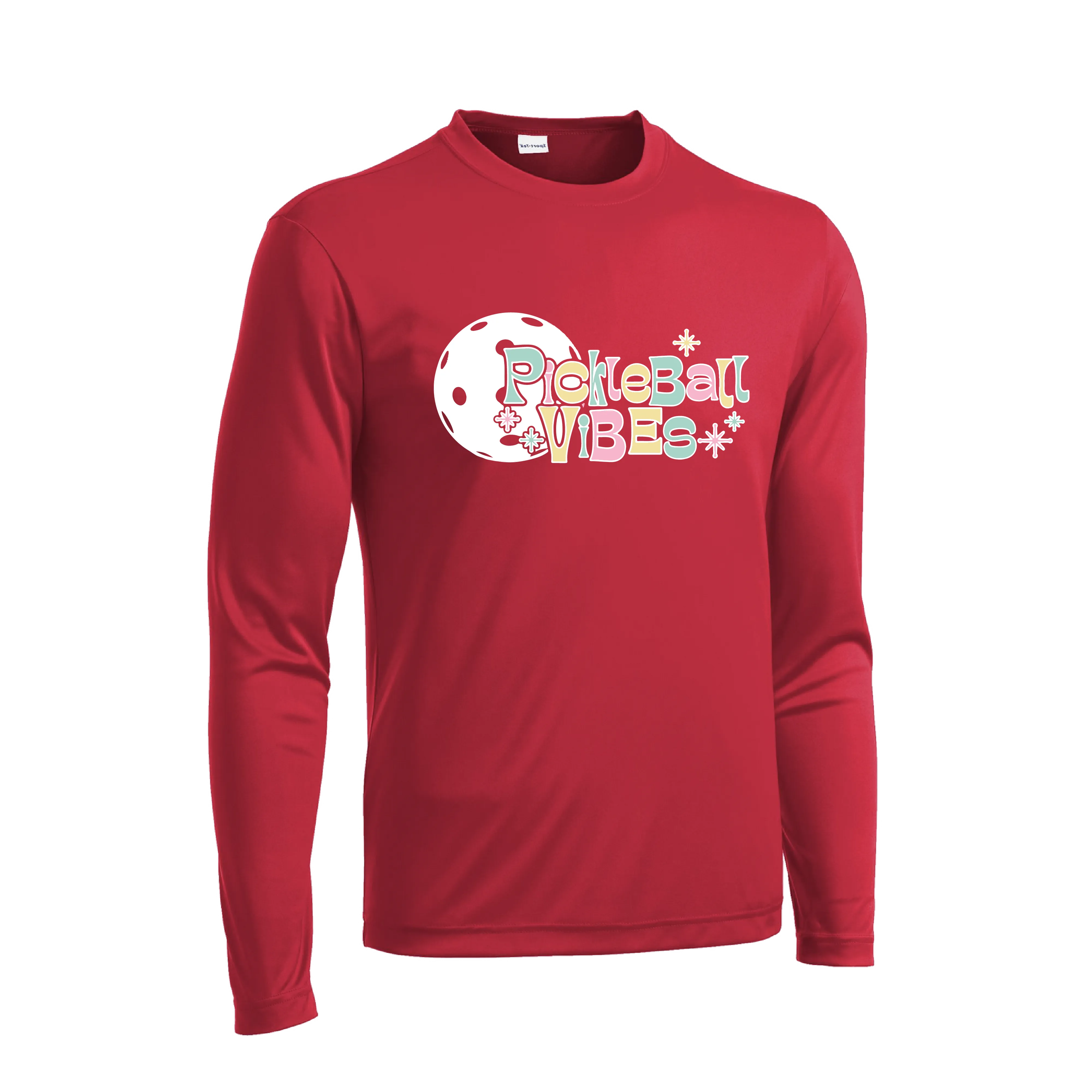 Pickleball Vibes | Men's Long Sleeve Athletic Shirt | 100% Polyester