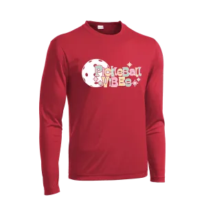 Pickleball Vibes | Men's Long Sleeve Athletic Shirt | 100% Polyester