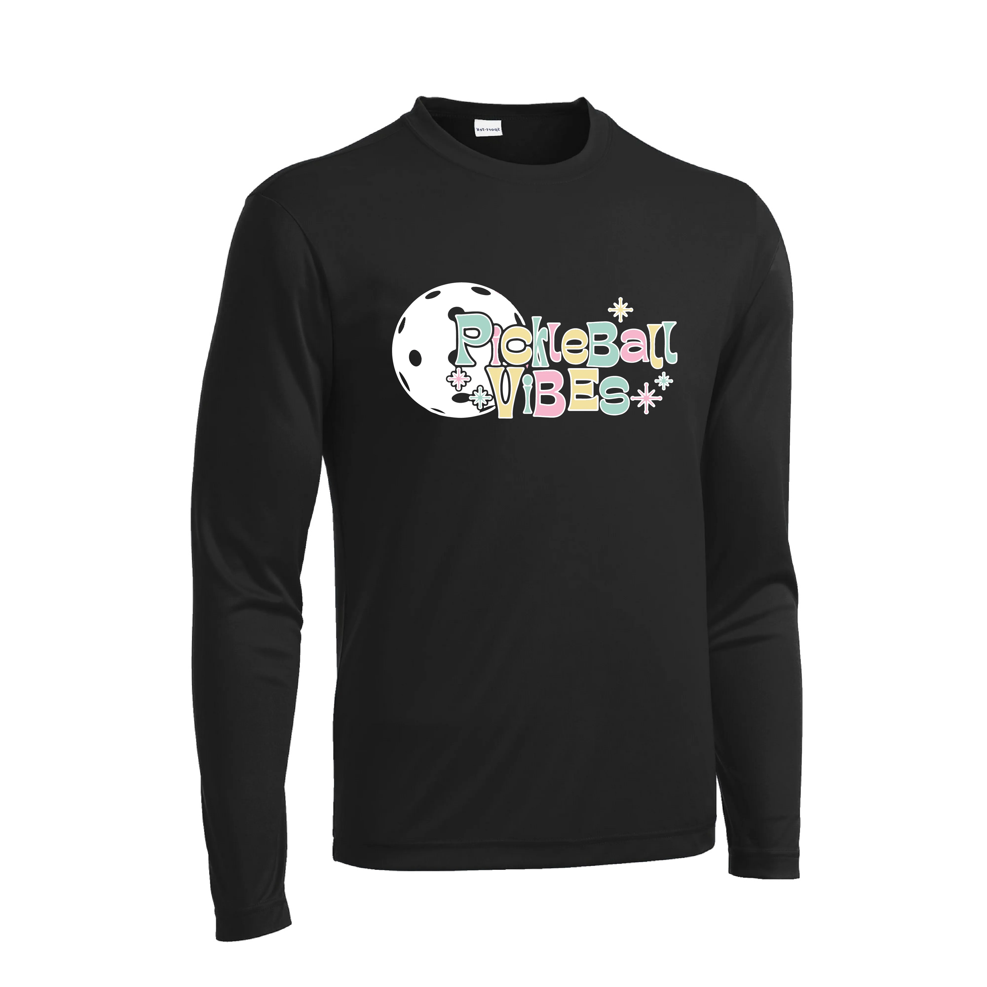 Pickleball Vibes | Men's Long Sleeve Athletic Shirt | 100% Polyester
