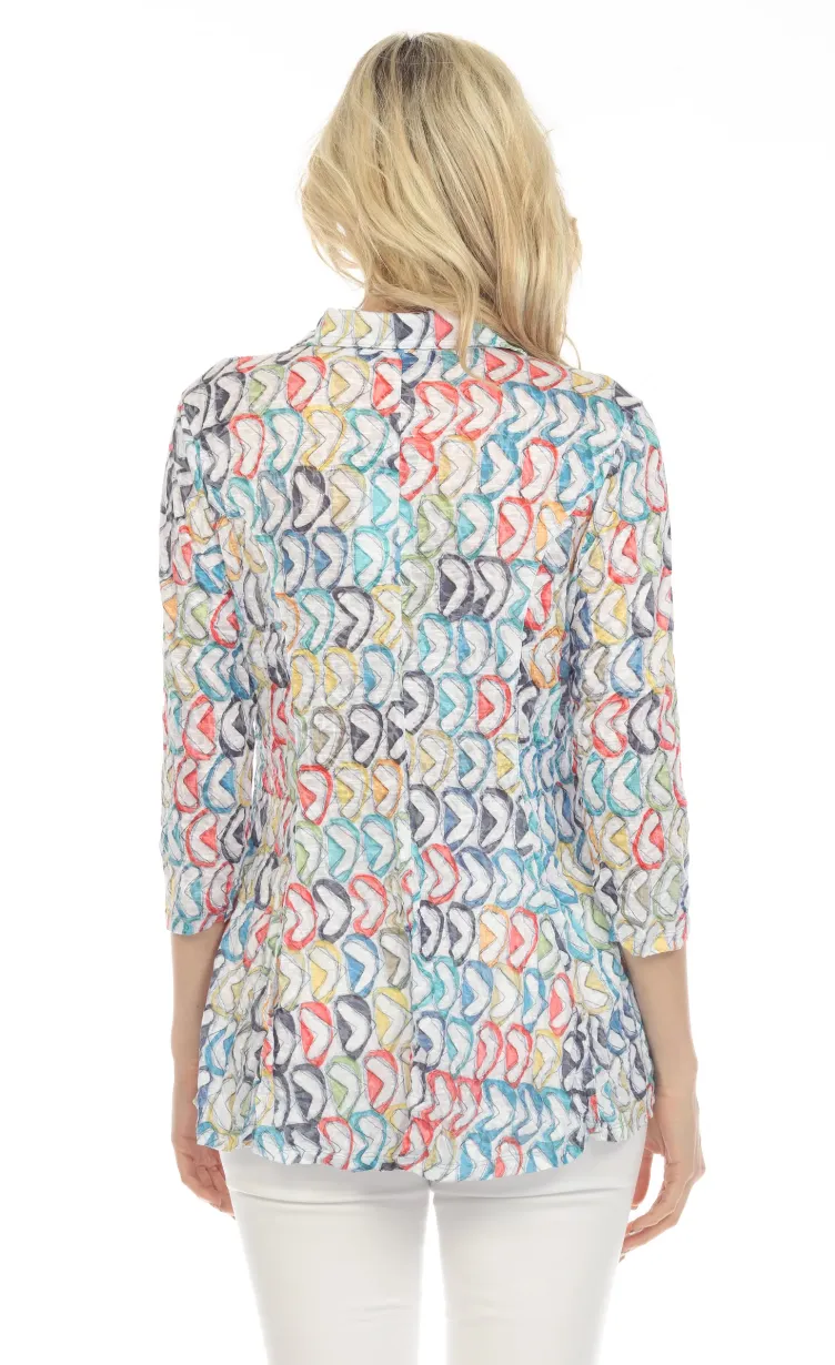 Playful Arrows Fit Flare Shirt
