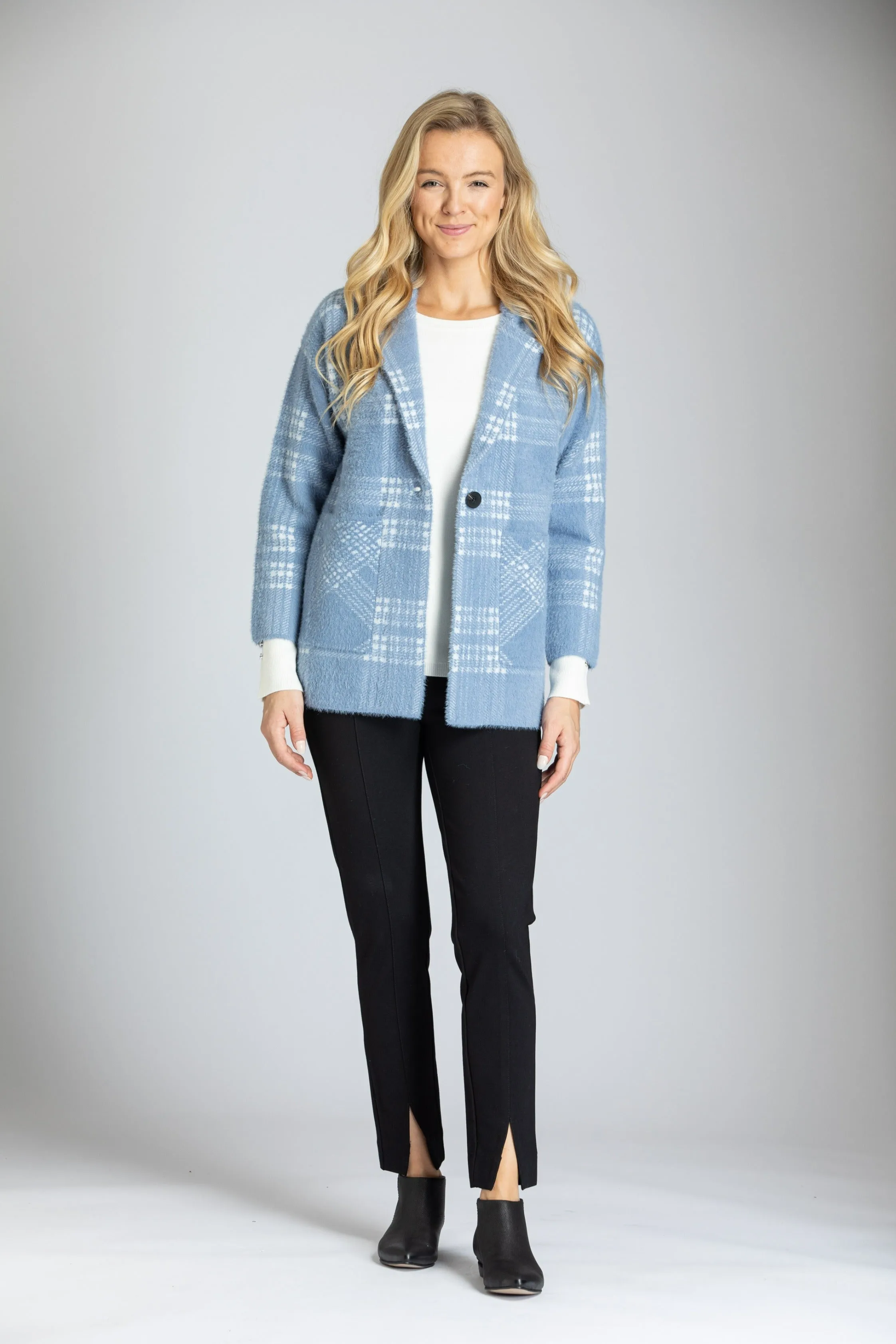 Plush One Button Cozy Coat
