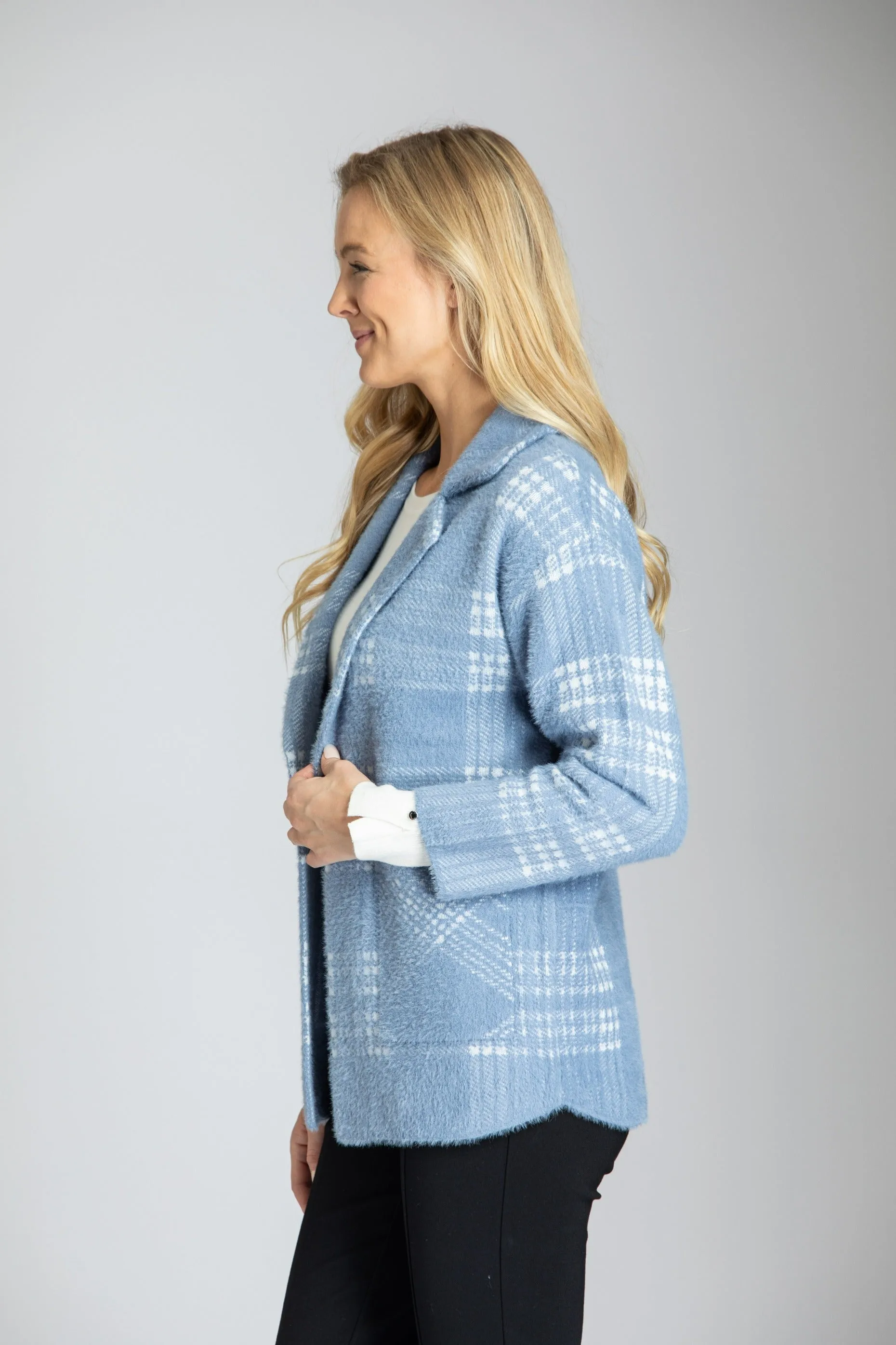 Plush One Button Cozy Coat