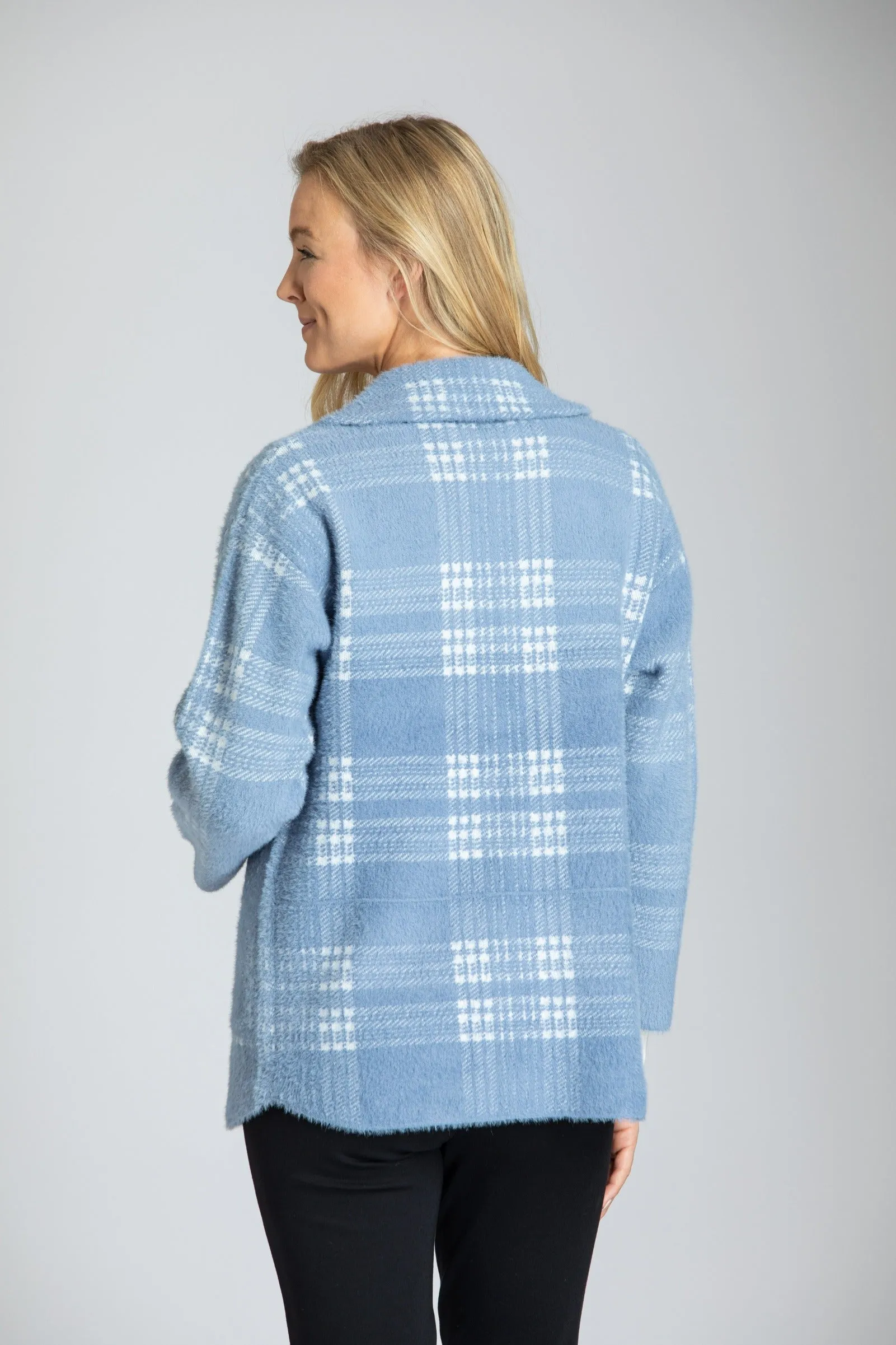 Plush One Button Cozy Coat