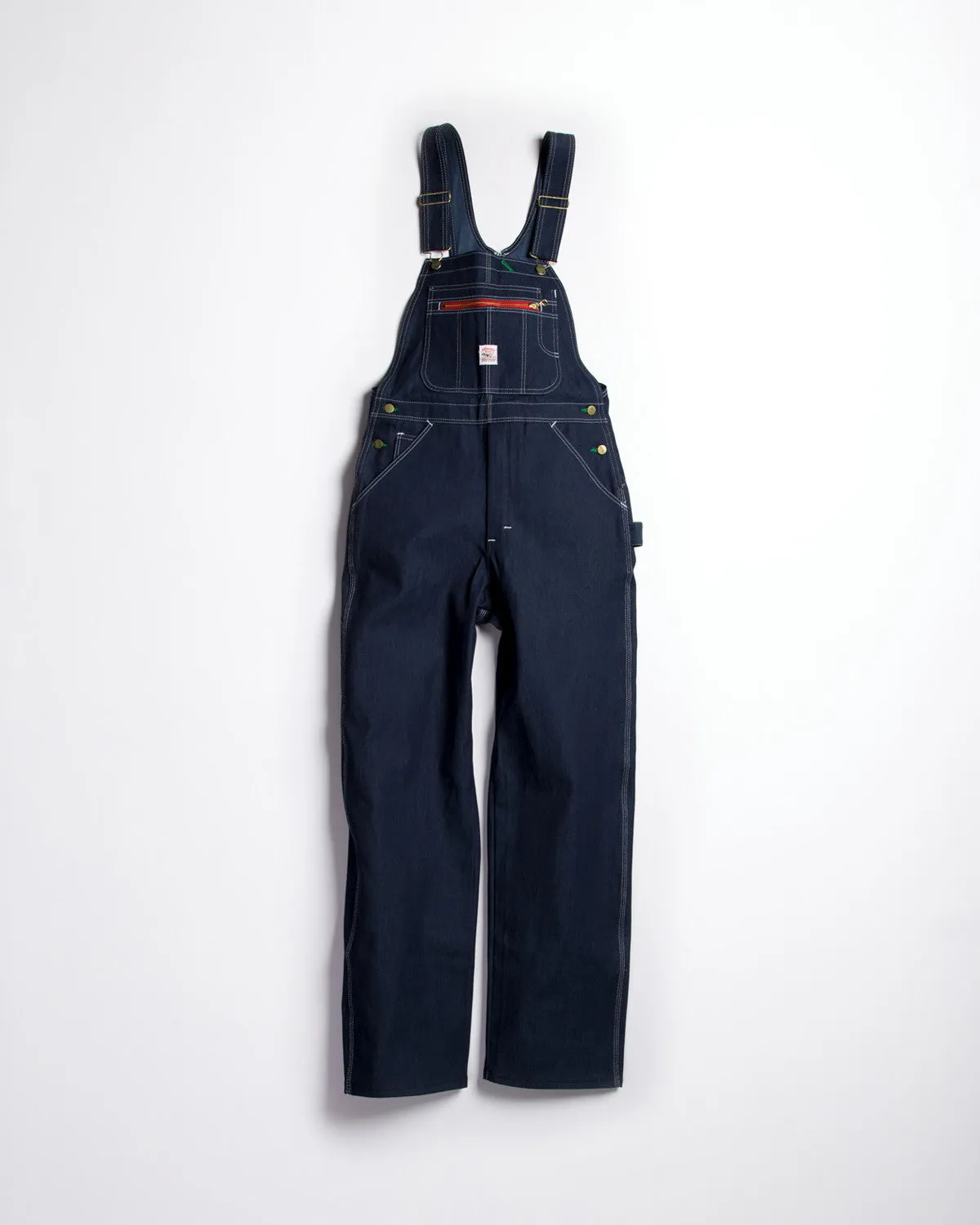 Pointer Brand Rigid High Back Overall Indigo Blue Denim