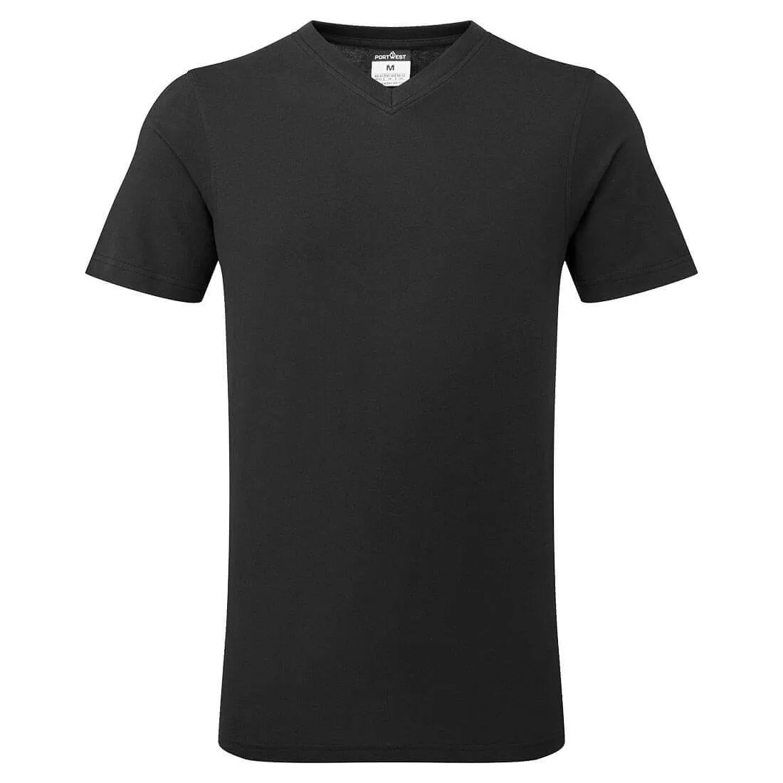 Portwest B197 V-Neck 100% Cotton Slim Fit T-Shirt