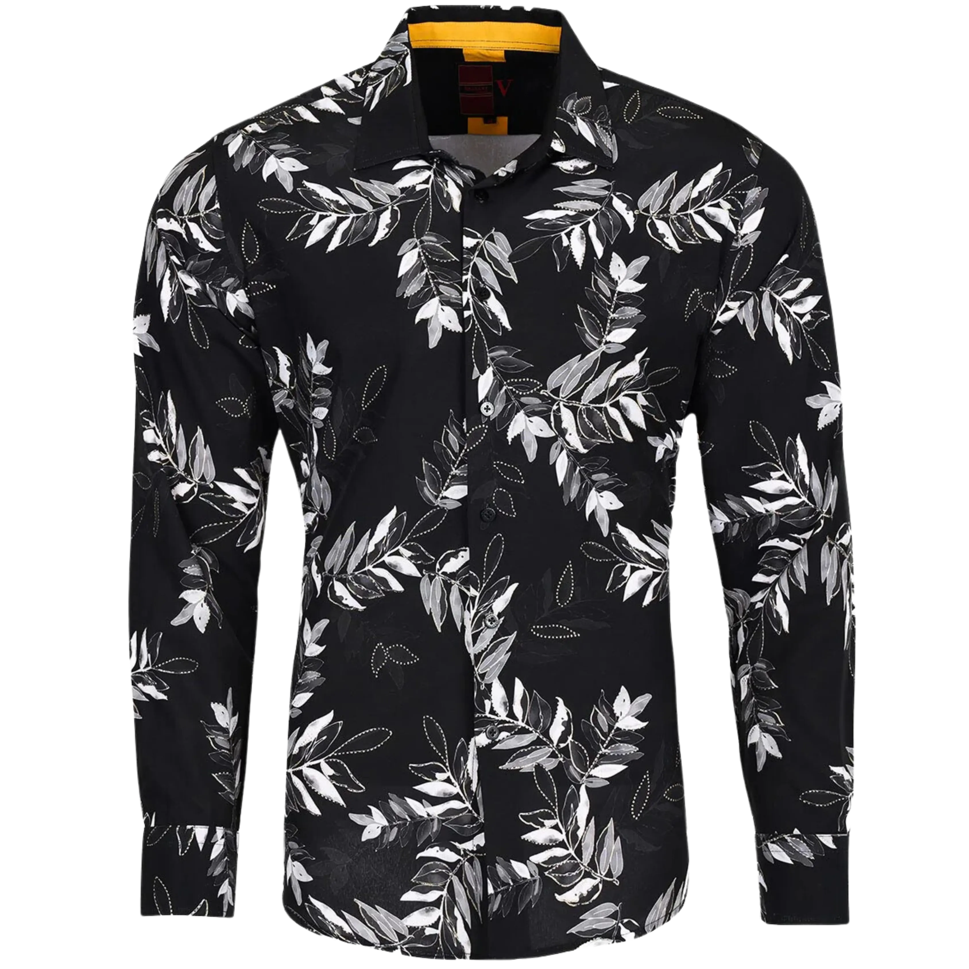 PREMIERE SHIRTS: BLACK/WHITE FLORAL
