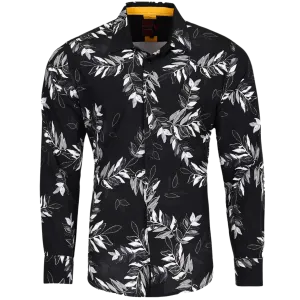 PREMIERE SHIRTS: BLACK/WHITE FLORAL