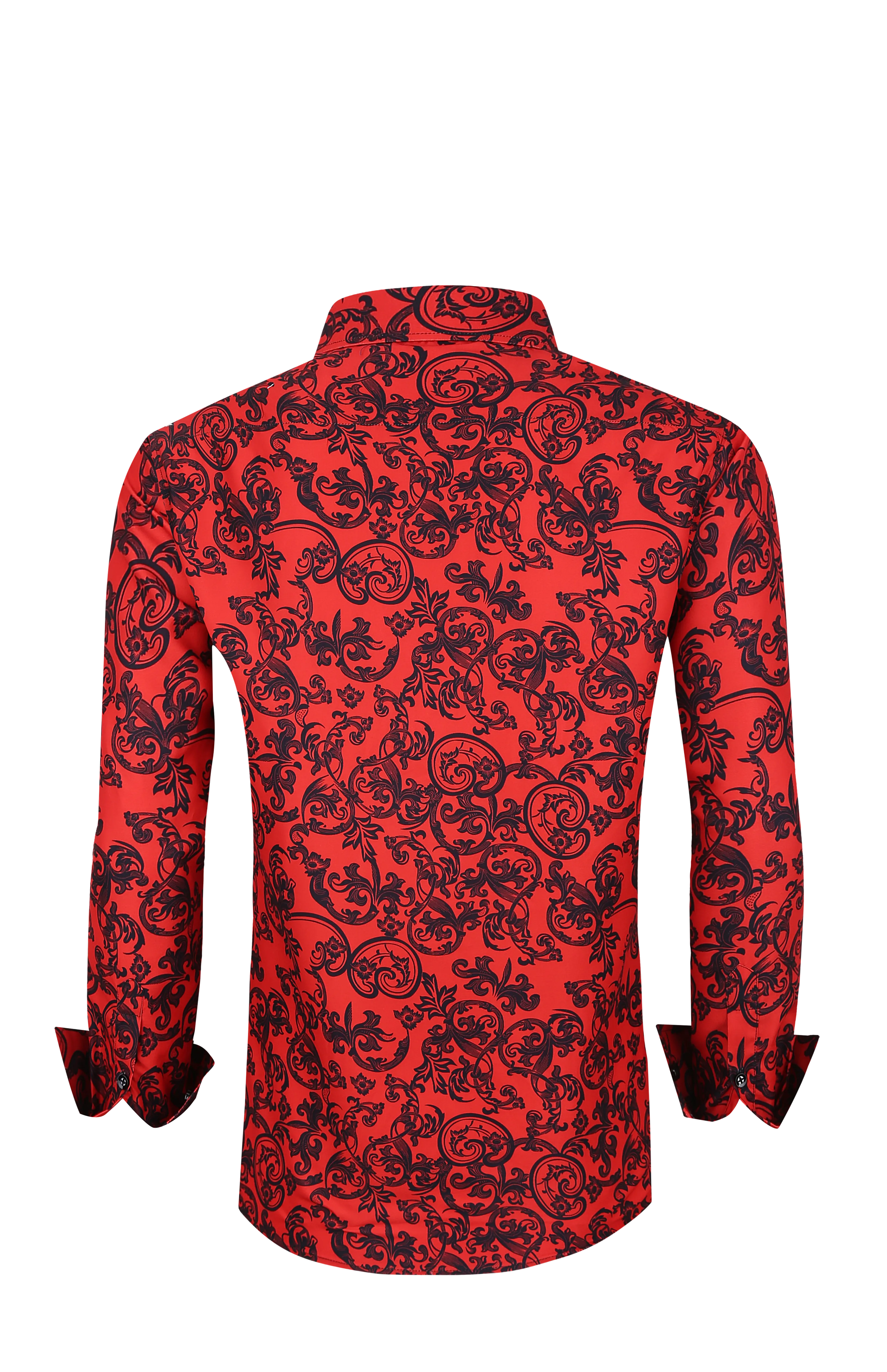 PREMIERE SHIRTS: RED BLACK PAISLEY
