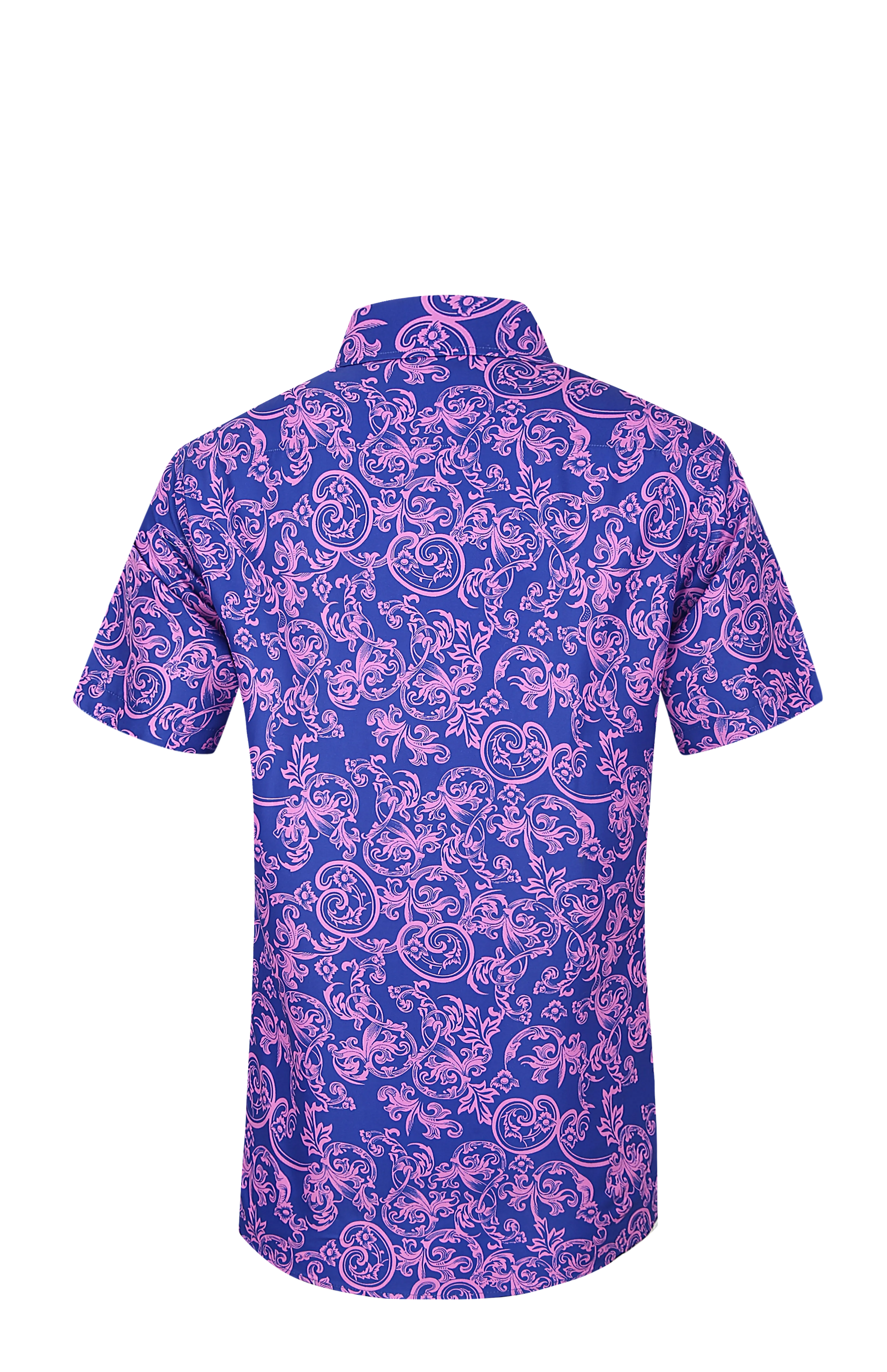 PREMIERE SHORT SLEEVE SHIRTS: PURPLE PAISLEY