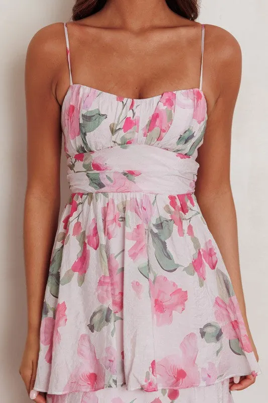 Pretty in Pink Floral Maxi Dress