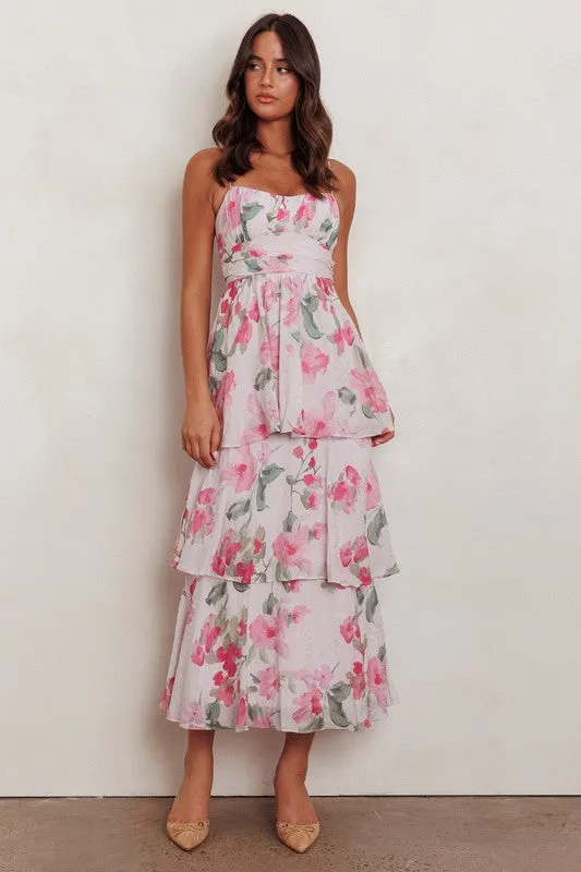 Pretty in Pink Floral Maxi Dress