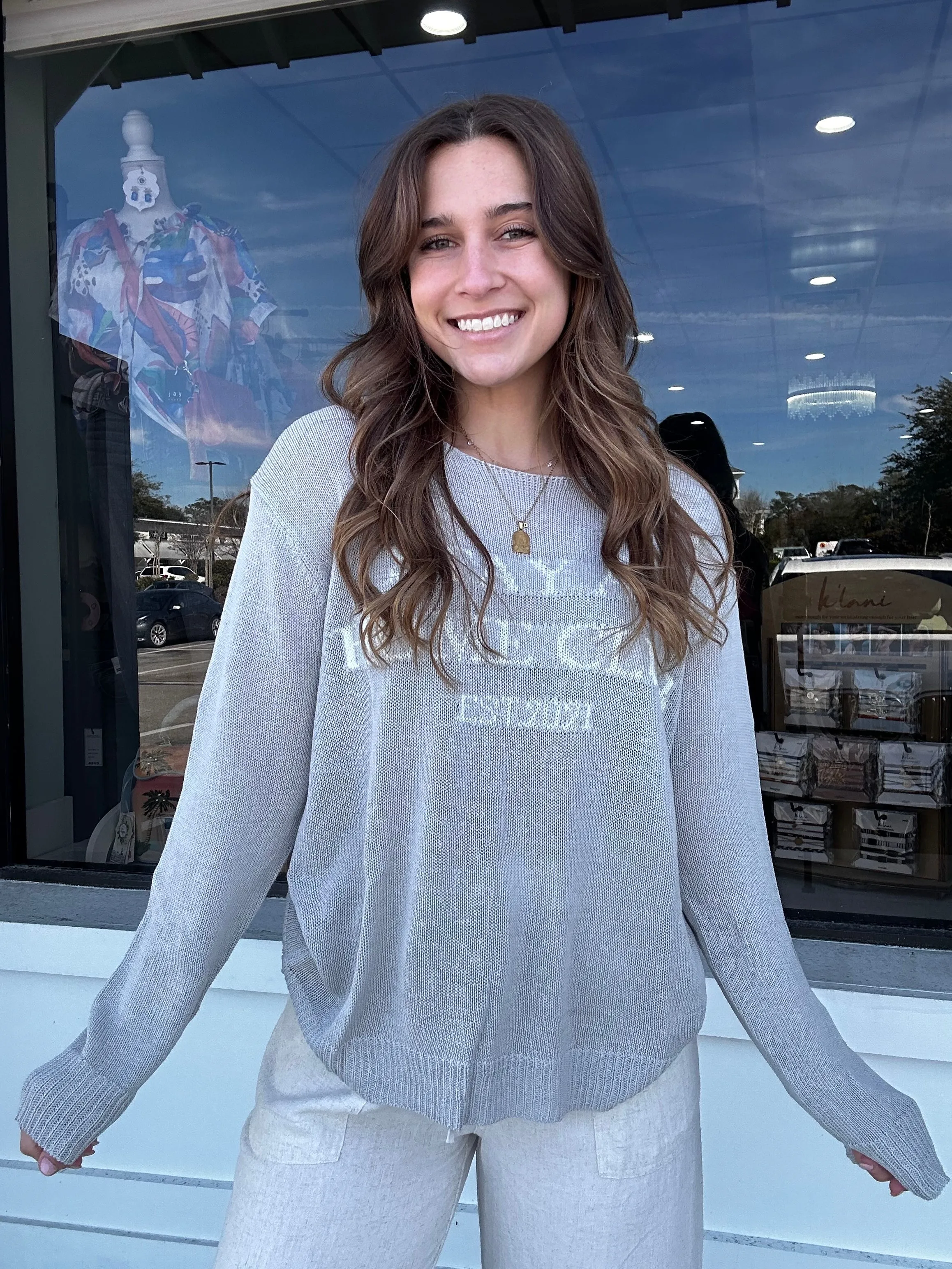 "Stay At Home Club" Sweater
