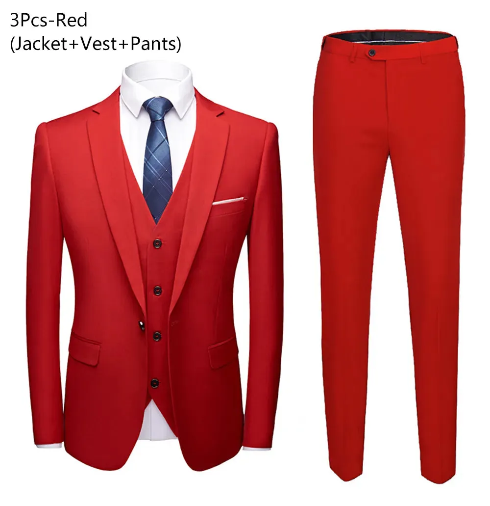 Refined Blue Business Suit Ensemble