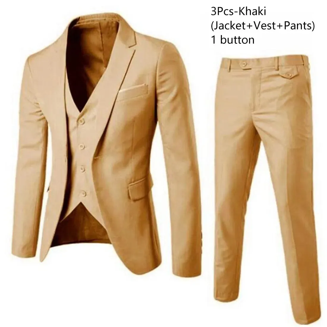 Refined Blue Business Suit Ensemble