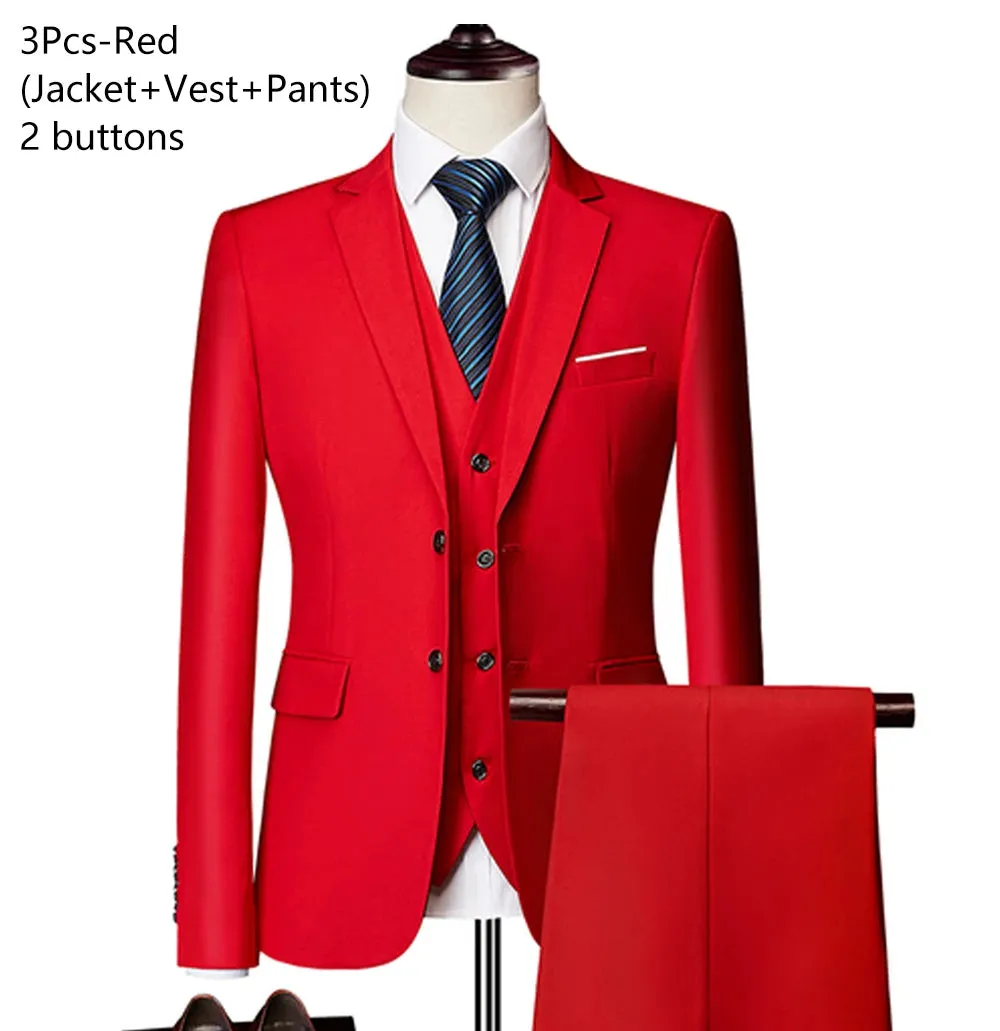 Refined Blue Business Suit Ensemble