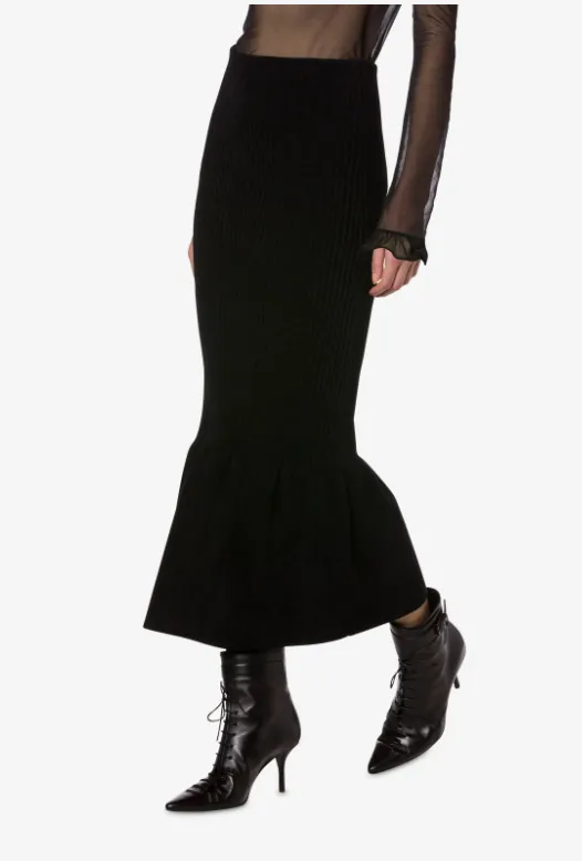Ribbed Chenille Skirt
