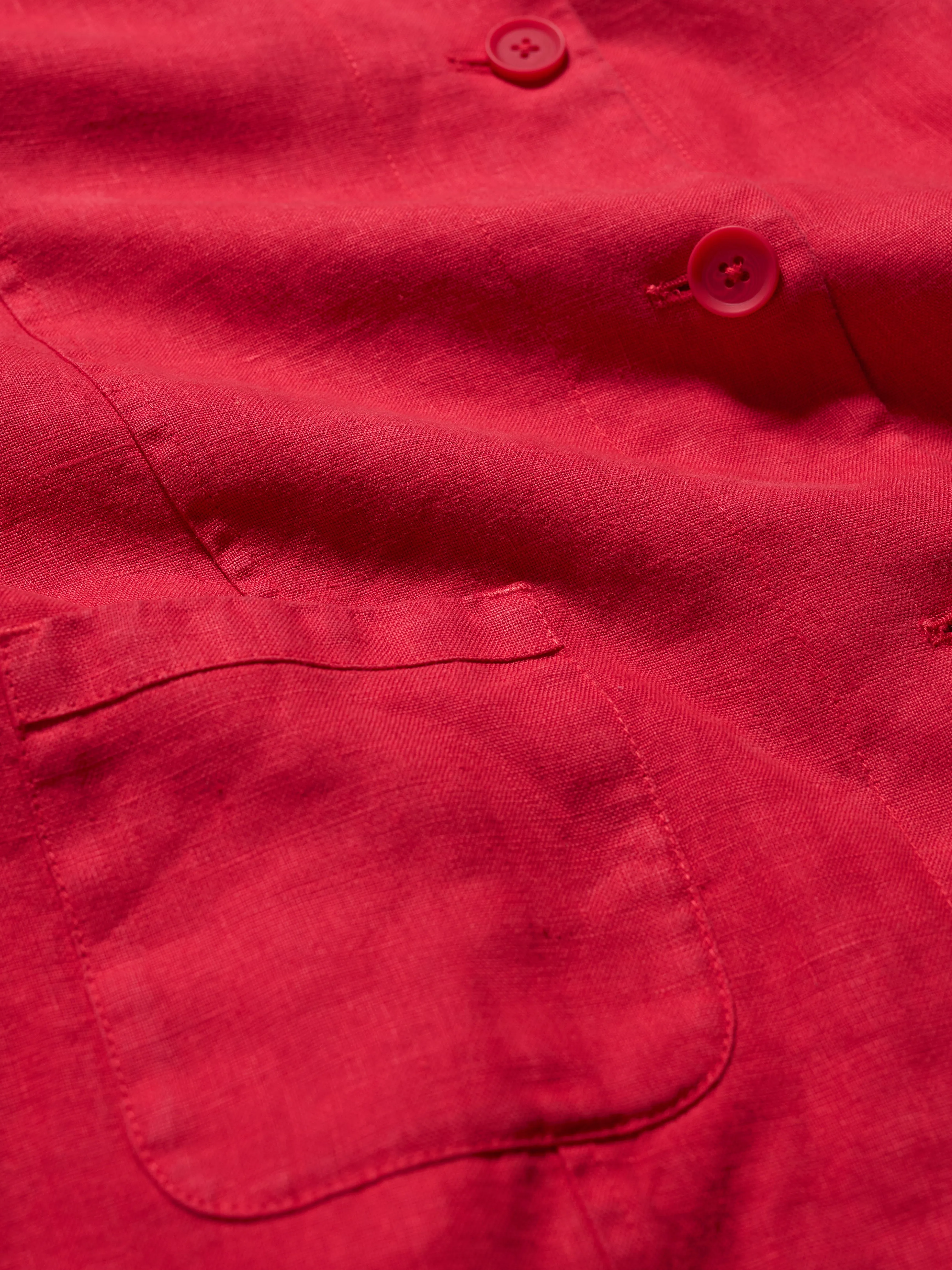 Seasalt Arame linen jacket Raspberry