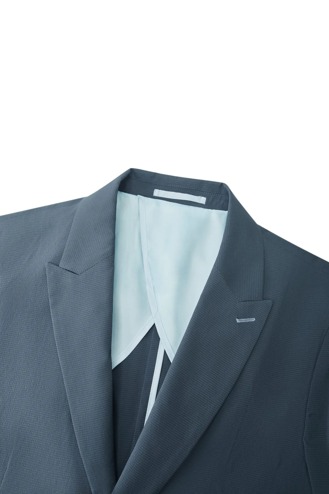 Seersucker Relax Fit Casual Blazer