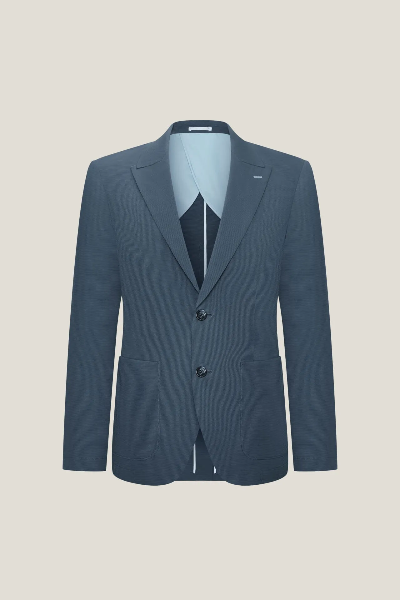 Seersucker Relax Fit Casual Blazer
