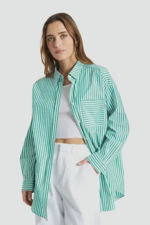 Sidney Oversized L/S Woven- Leprechaun