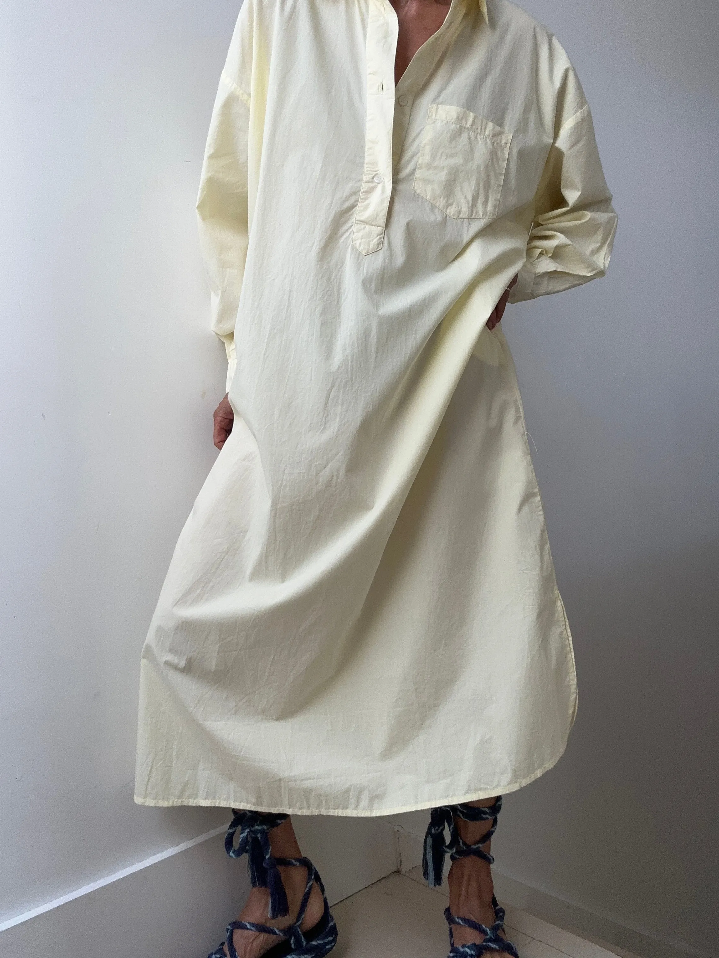 Skall Studio Edgar Shirtdress Lemon