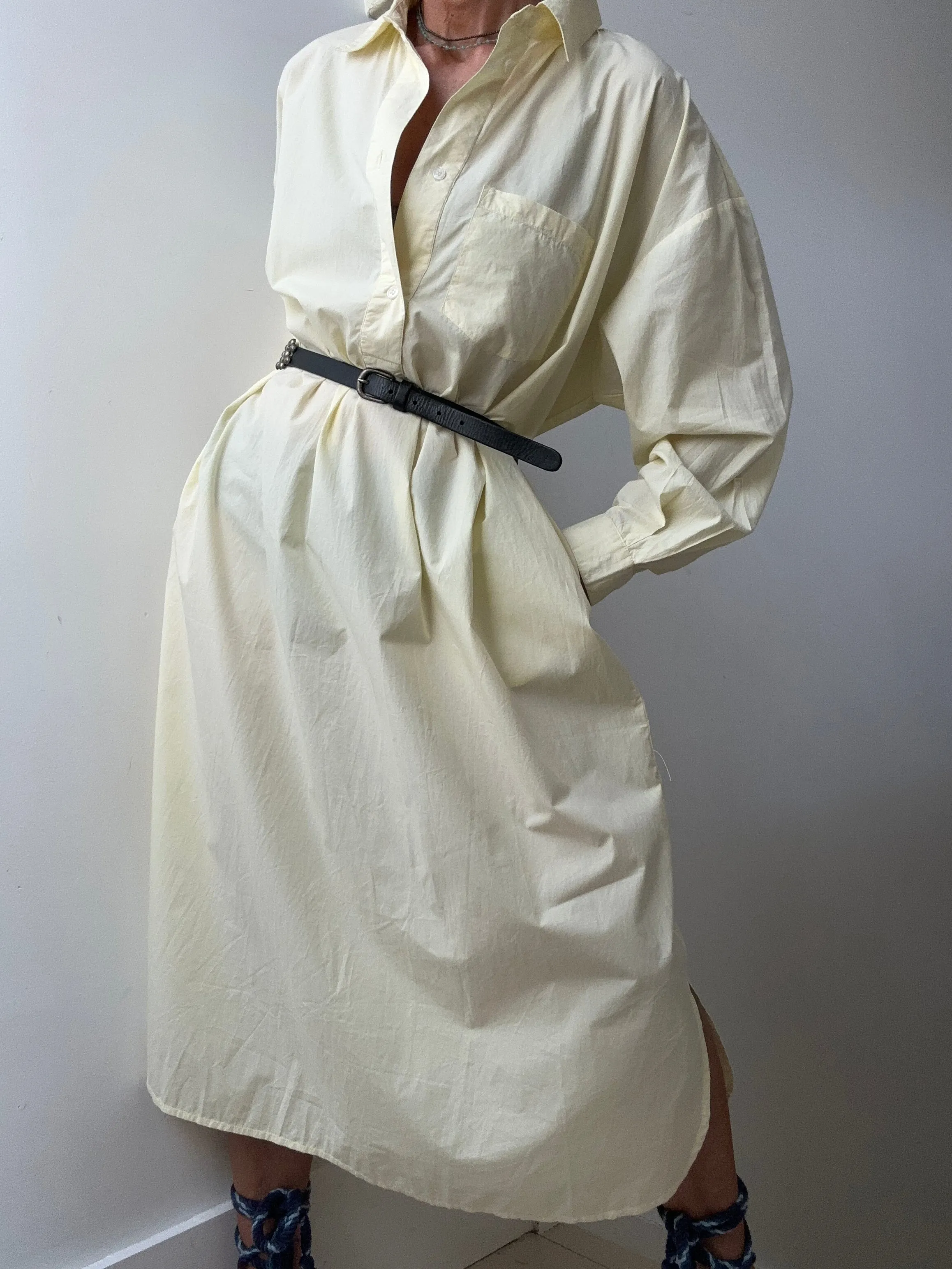 Skall Studio Edgar Shirtdress Lemon