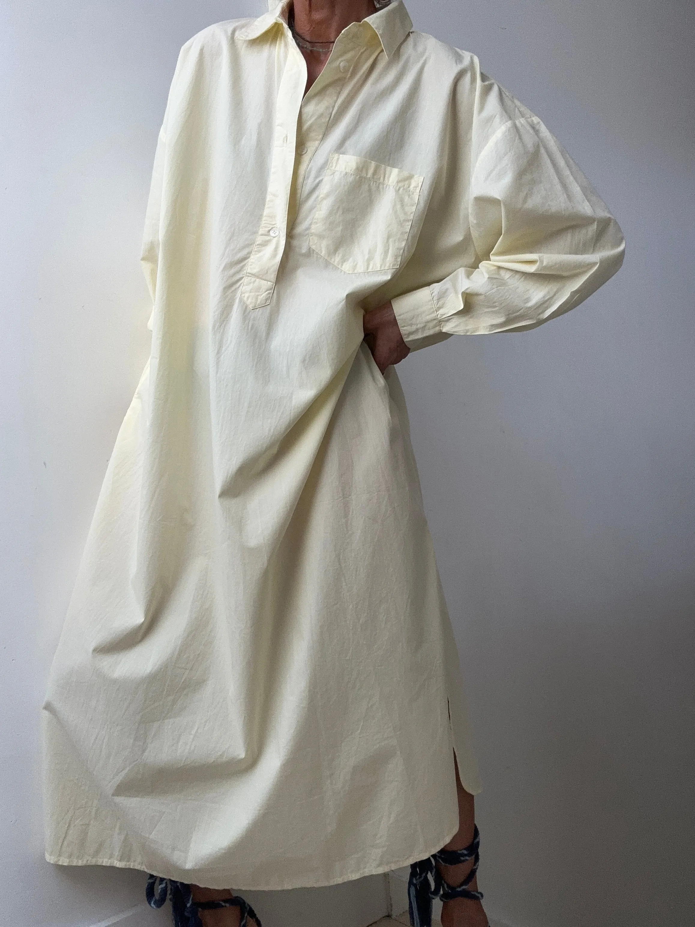 Skall Studio Edgar Shirtdress Lemon