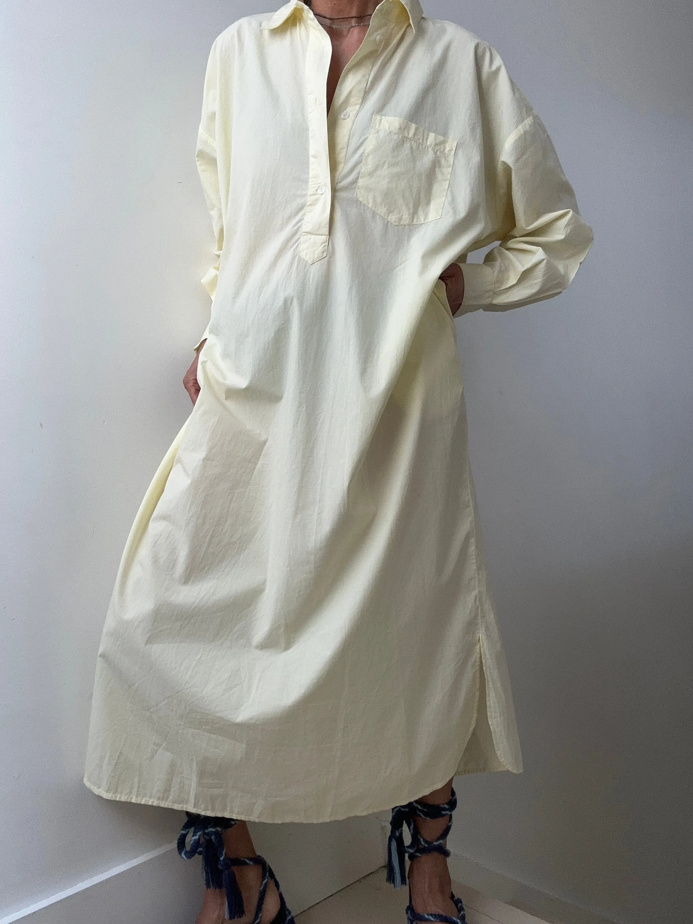 Skall Studio Edgar Shirtdress Lemon