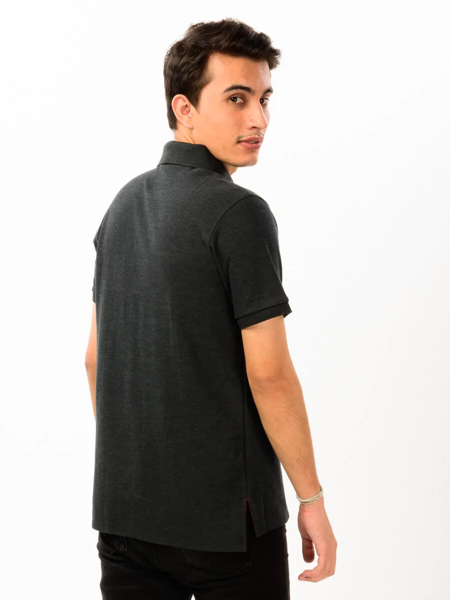 Super Soft Charcoal Grey Men’s Polo Shirt