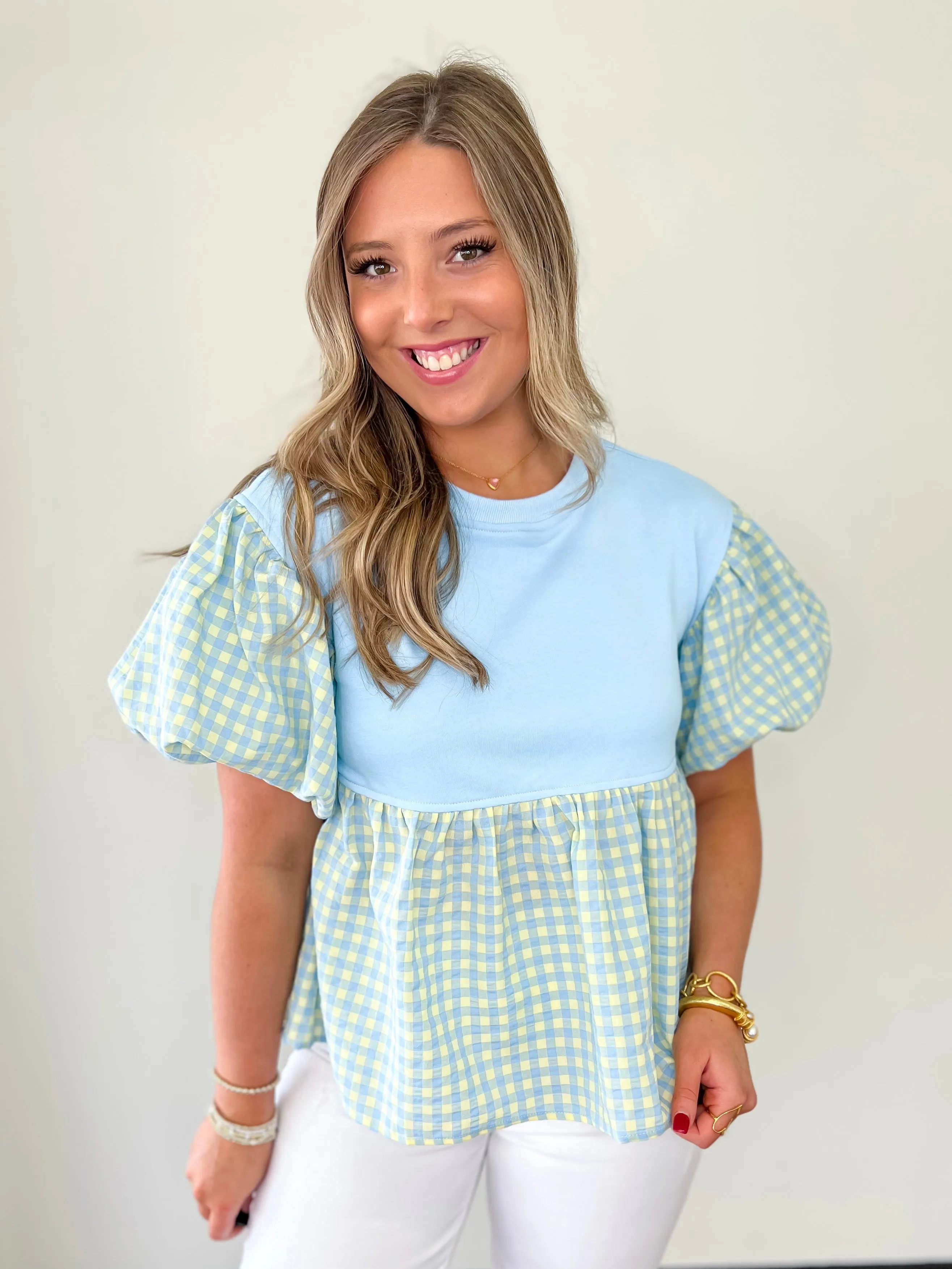 Sweetly Checked Top