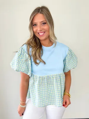 Sweetly Checked Top