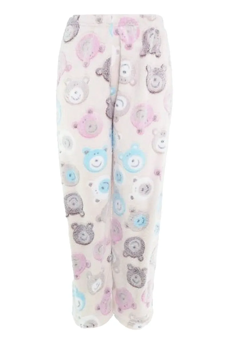 Teddy Bear All-Over Fleece Lounge Pajama Pants
