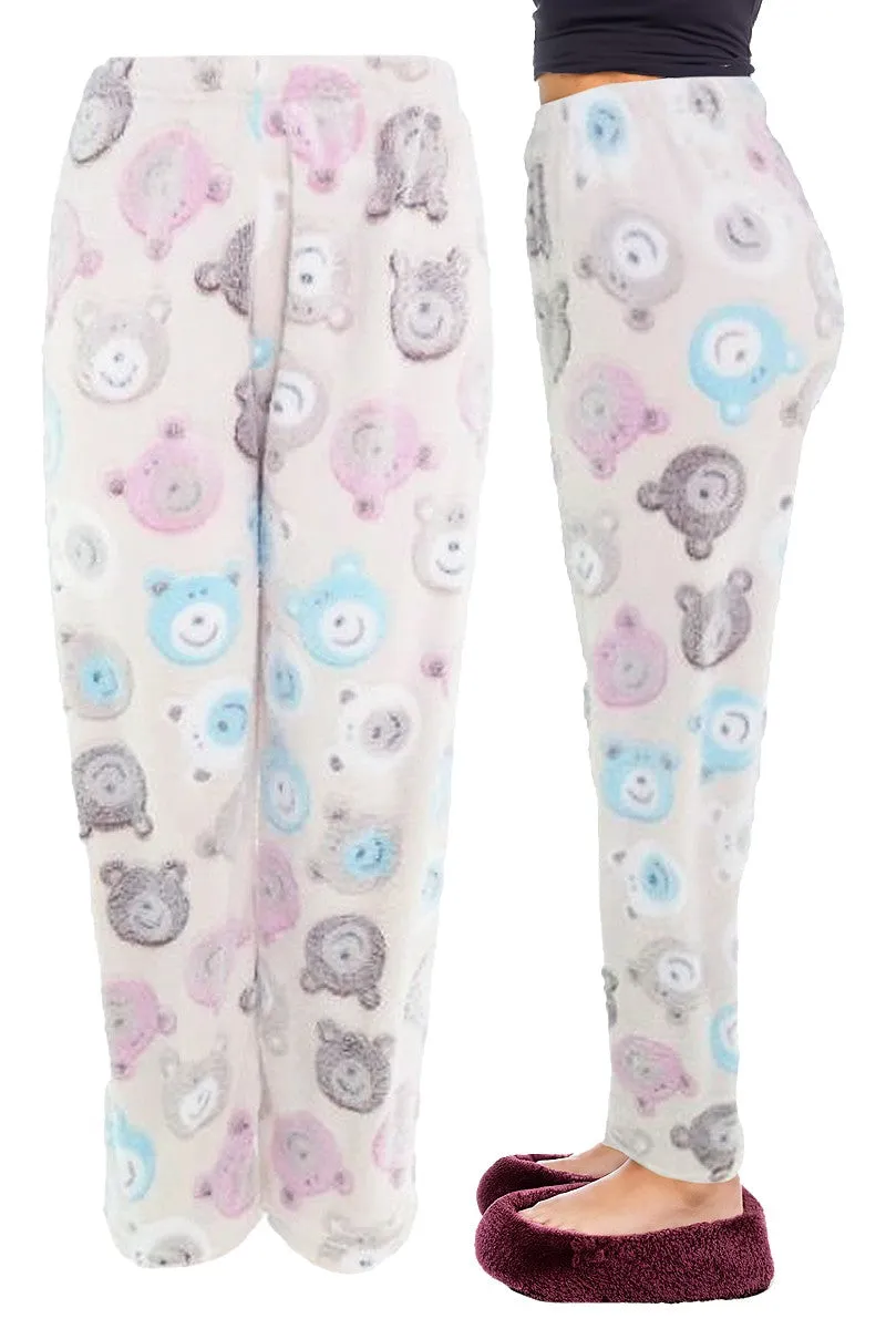 Teddy Bear All-Over Fleece Lounge Pajama Pants