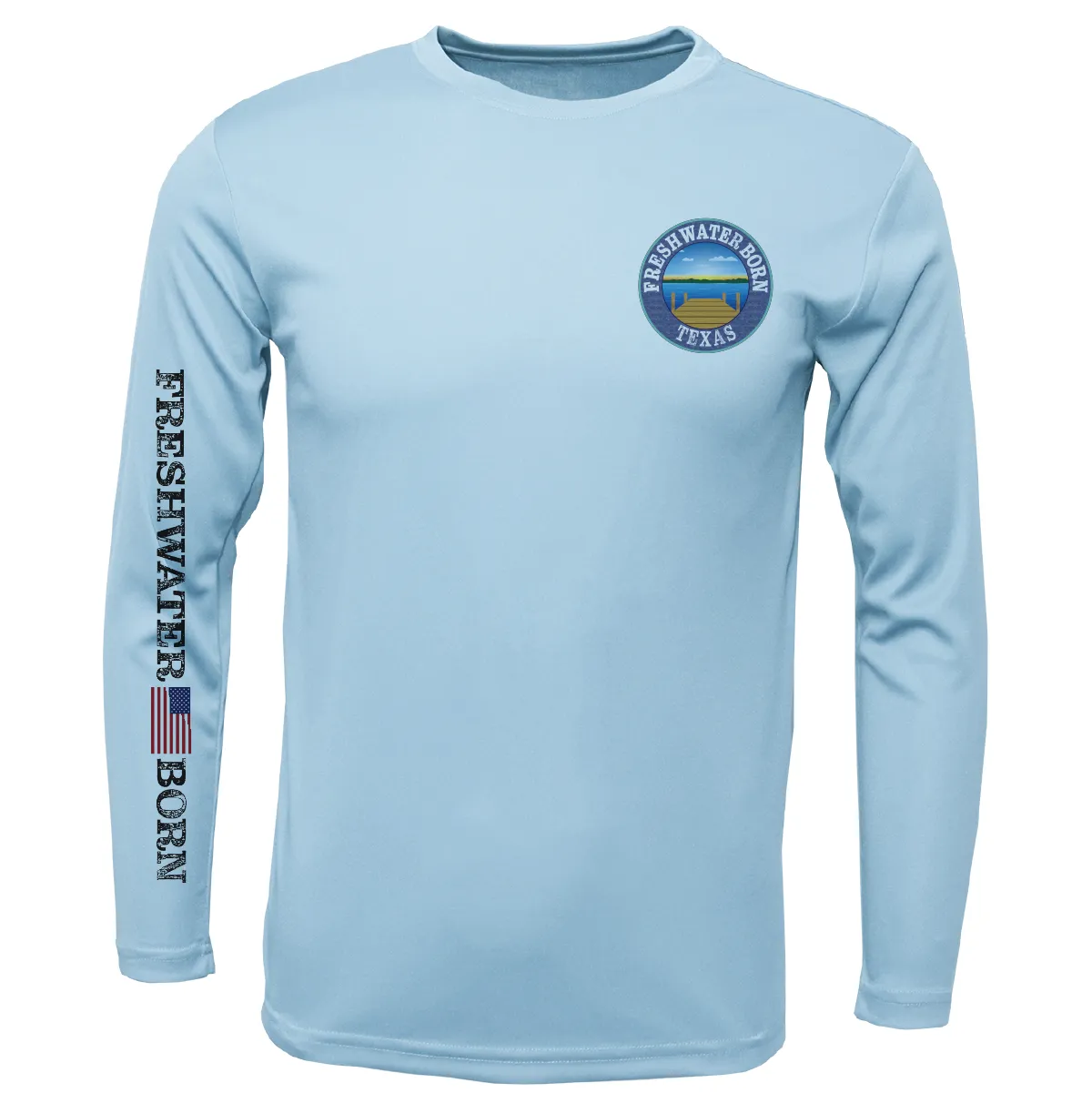 Texas Freshwater Born "Surrender The Booty" Girl's Long Sleeve UPF 50  Dry-Fit Shirt