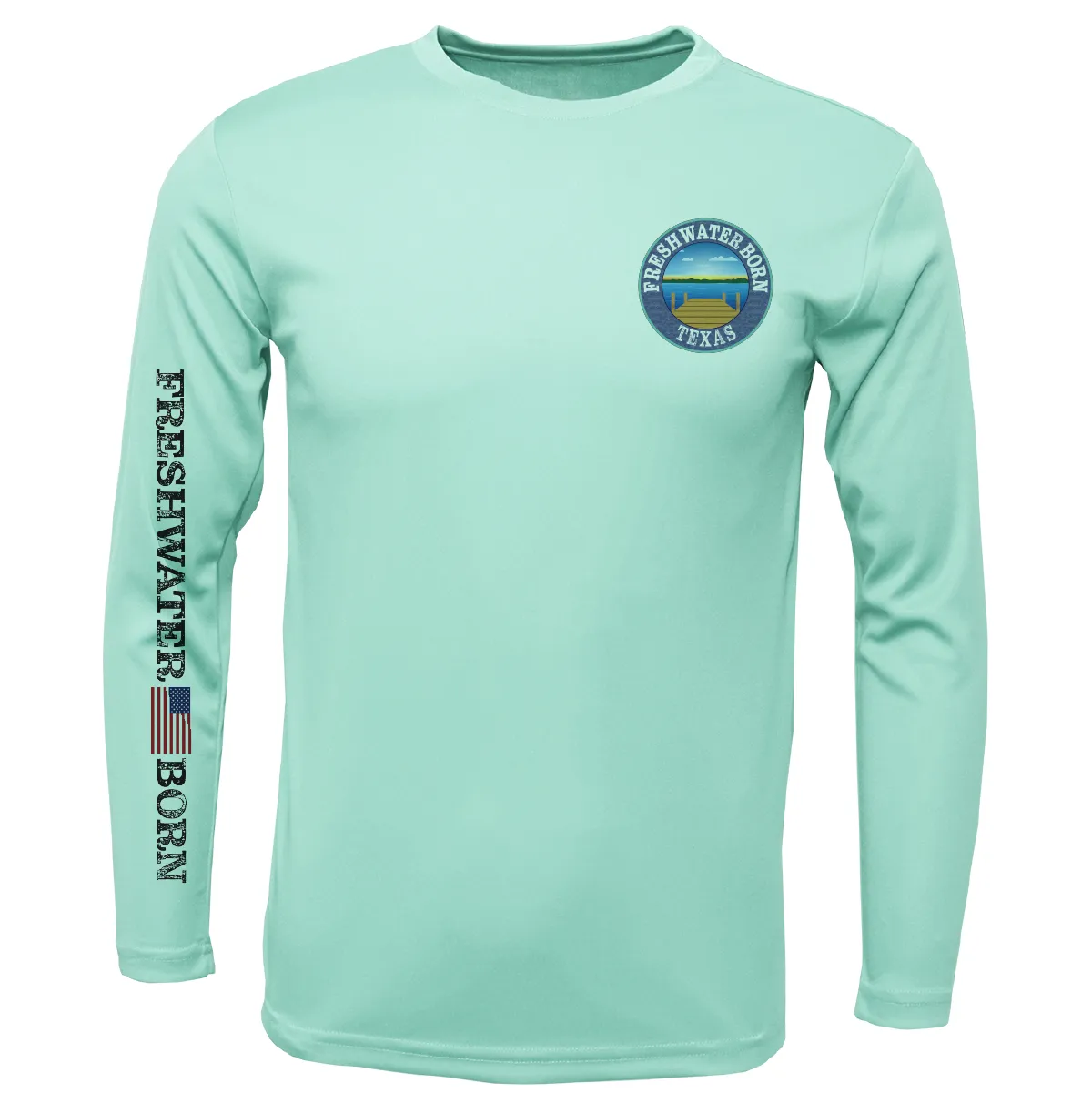 Texas Freshwater Born "Surrender The Booty" Girl's Long Sleeve UPF 50  Dry-Fit Shirt